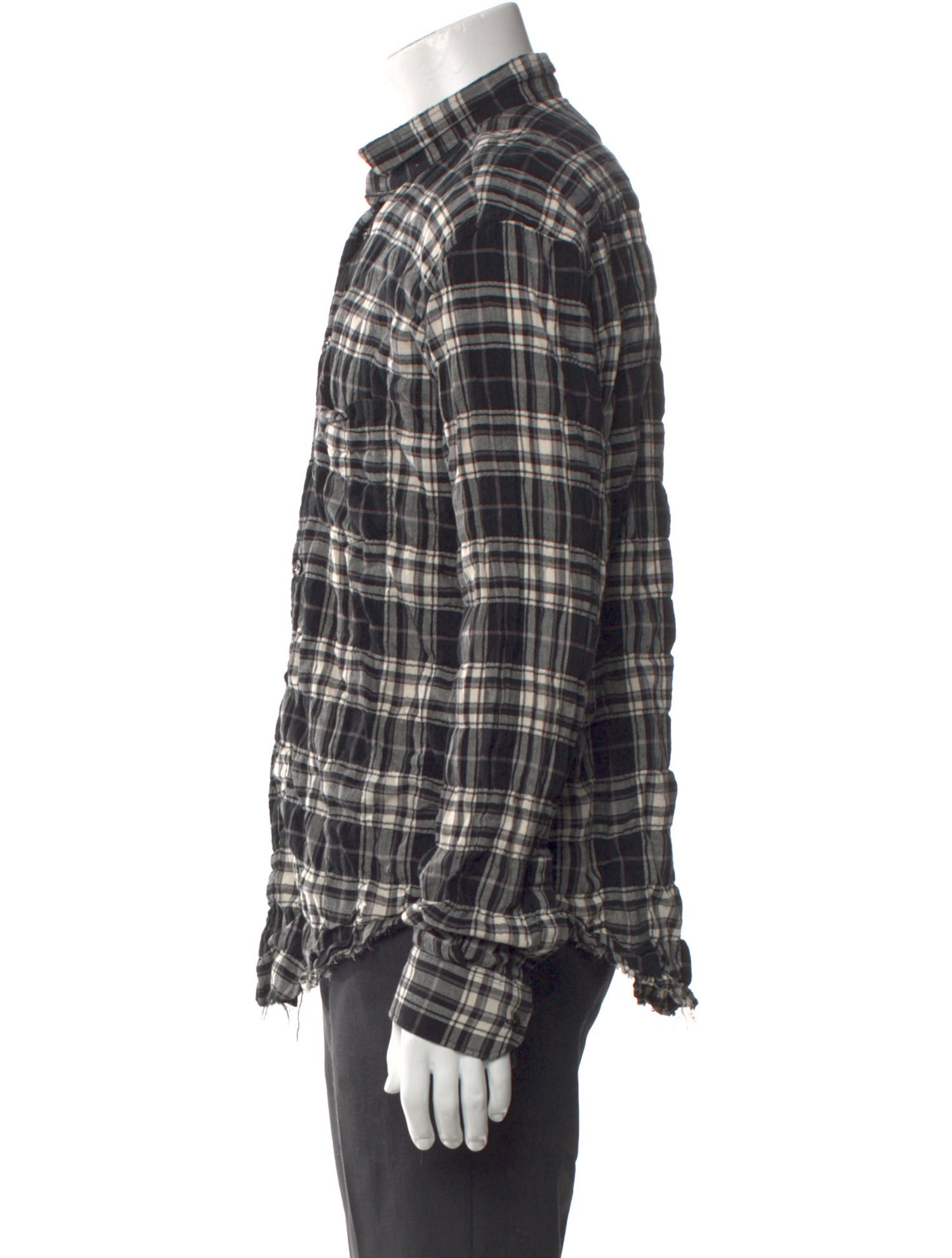 Saint Laurent 2016 Plaid Print Shirt