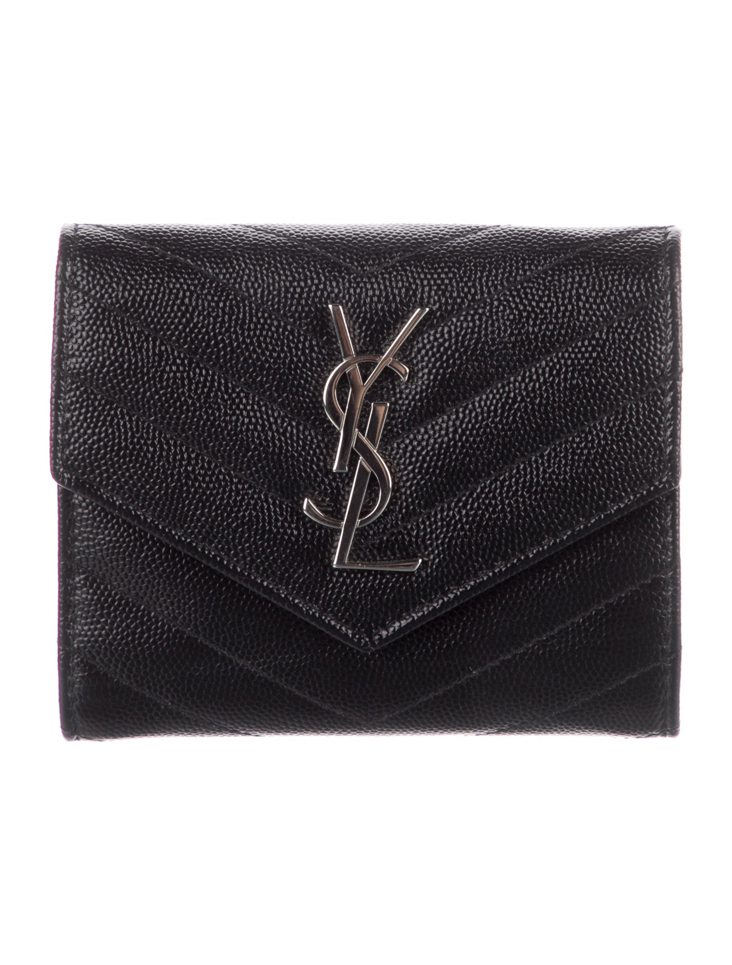 Saint Laurent Leather Compact Wallet