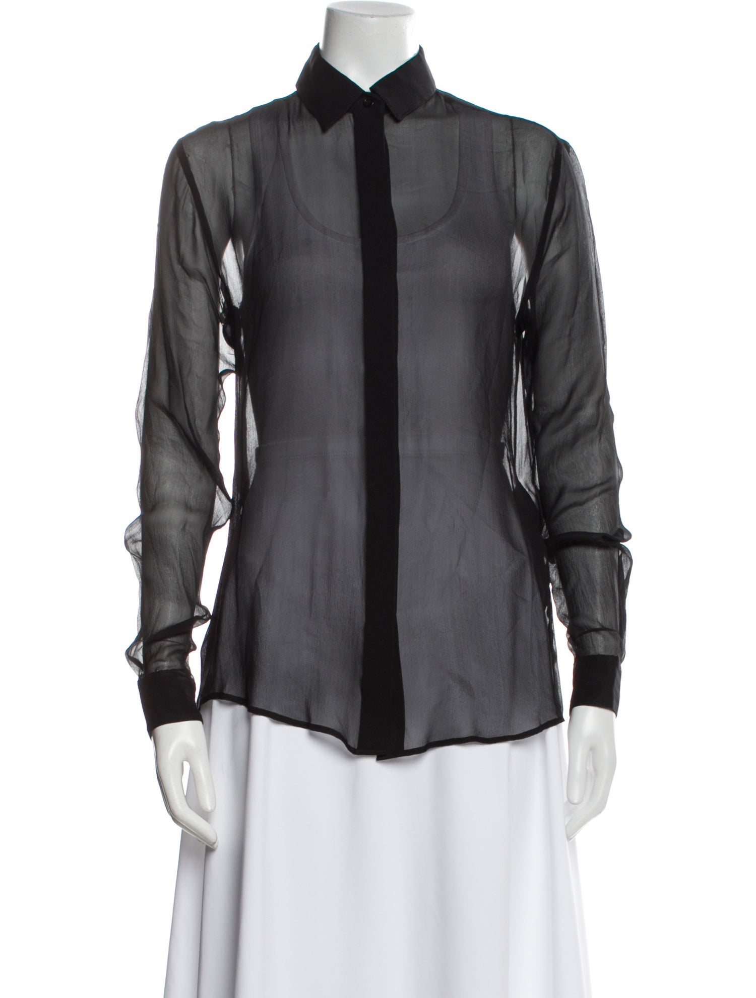 Saint Laurent 2021 Silk Button-Up Top