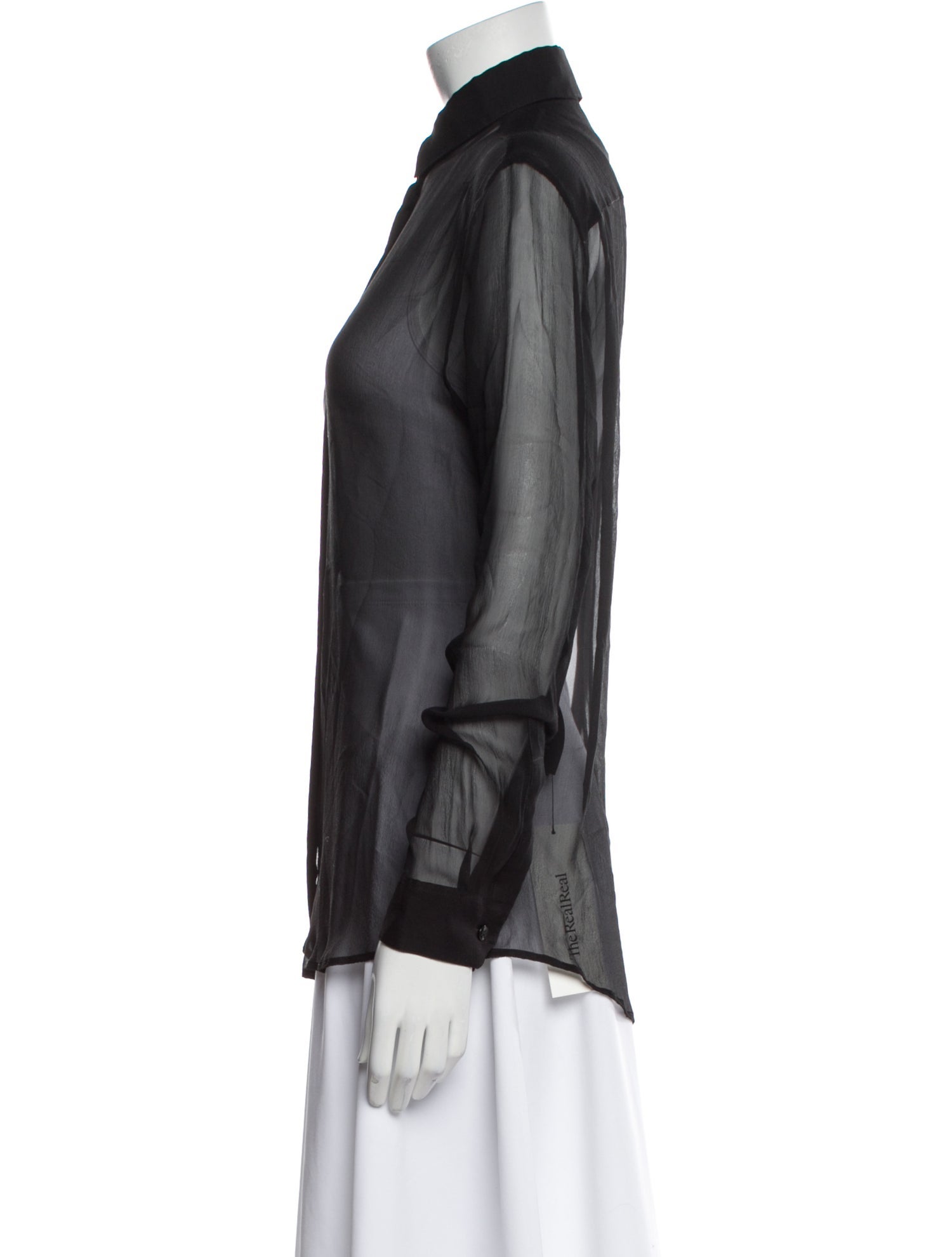 Saint Laurent 2021 Silk Button-Up Top