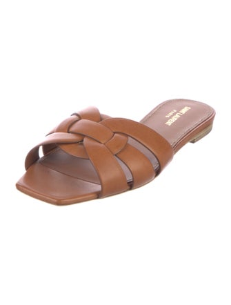 Saint Laurent Leather Slides