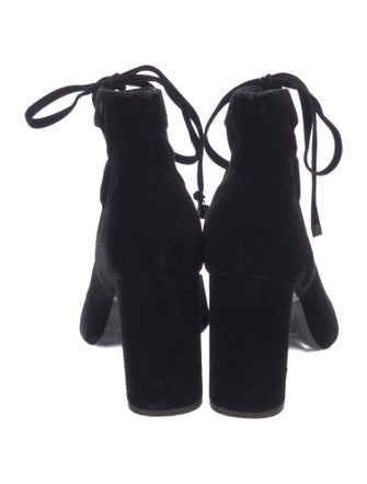 Saint Laurent Velvet Gladiator Sandals