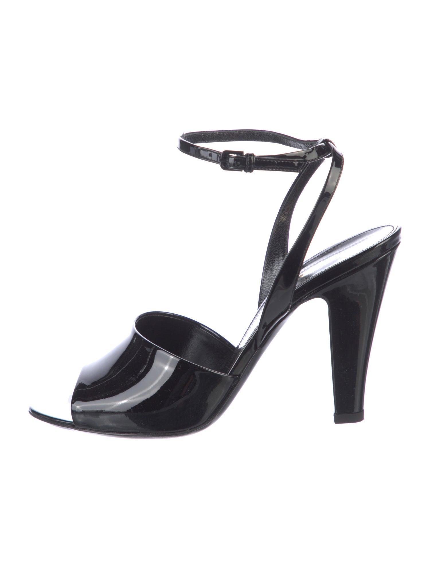 Saint Laurent Patent Leather Sandals