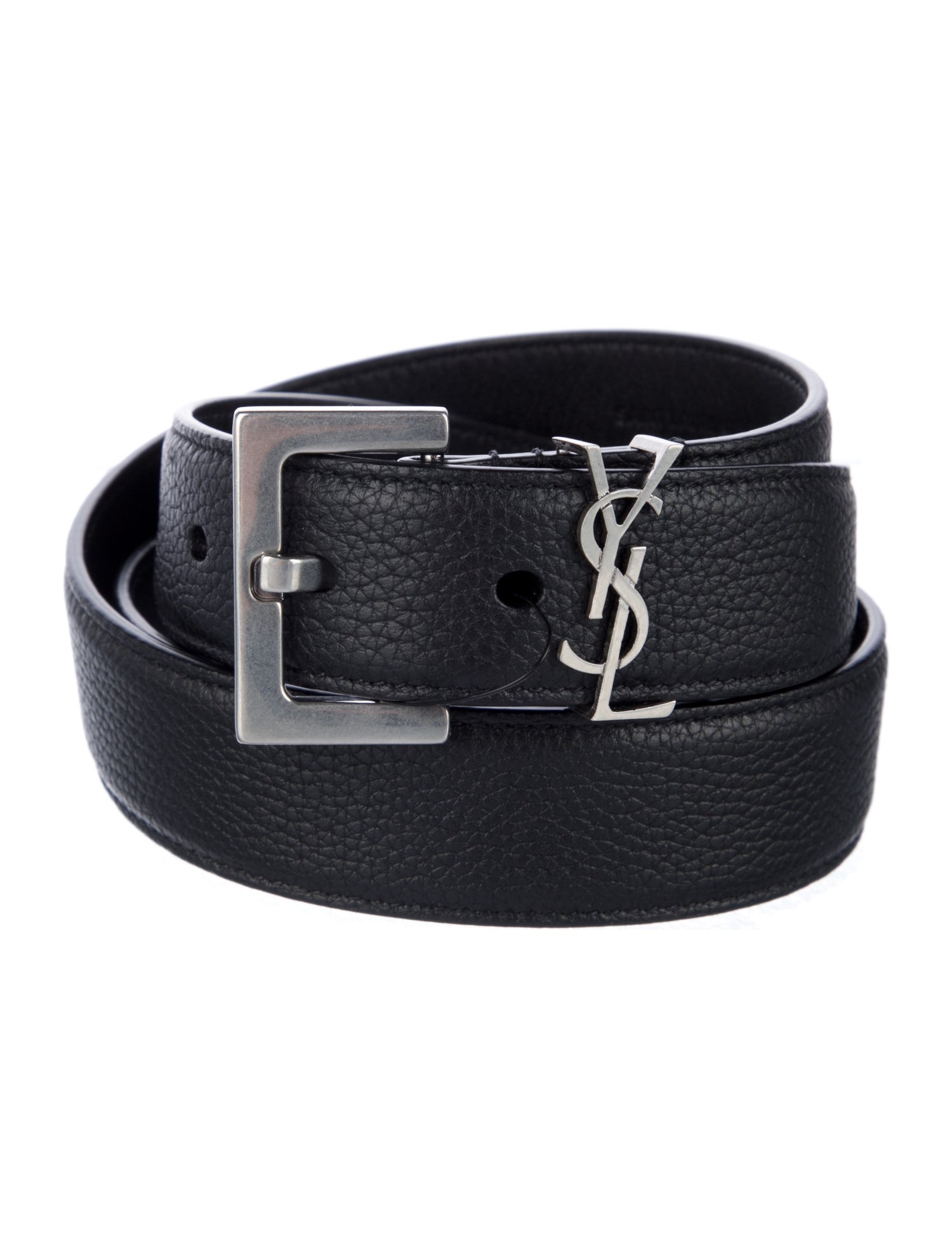 Saint Laurent Skinny Leather Belt