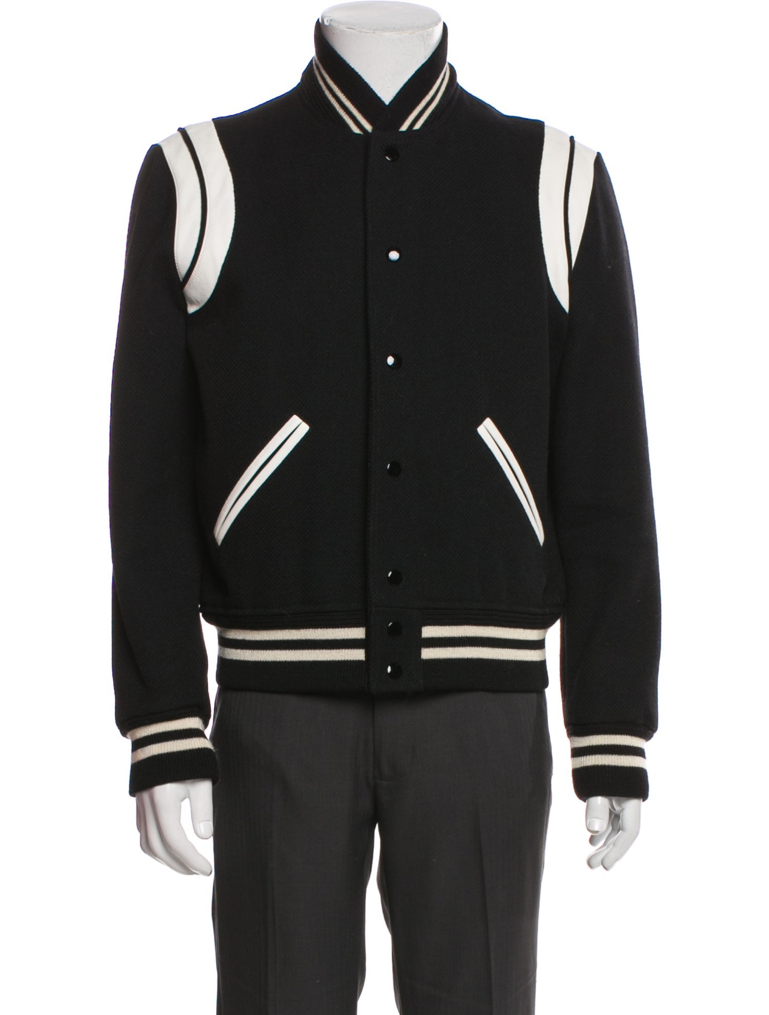 Saint Laurent 2017 Teddy Varsity Jacket