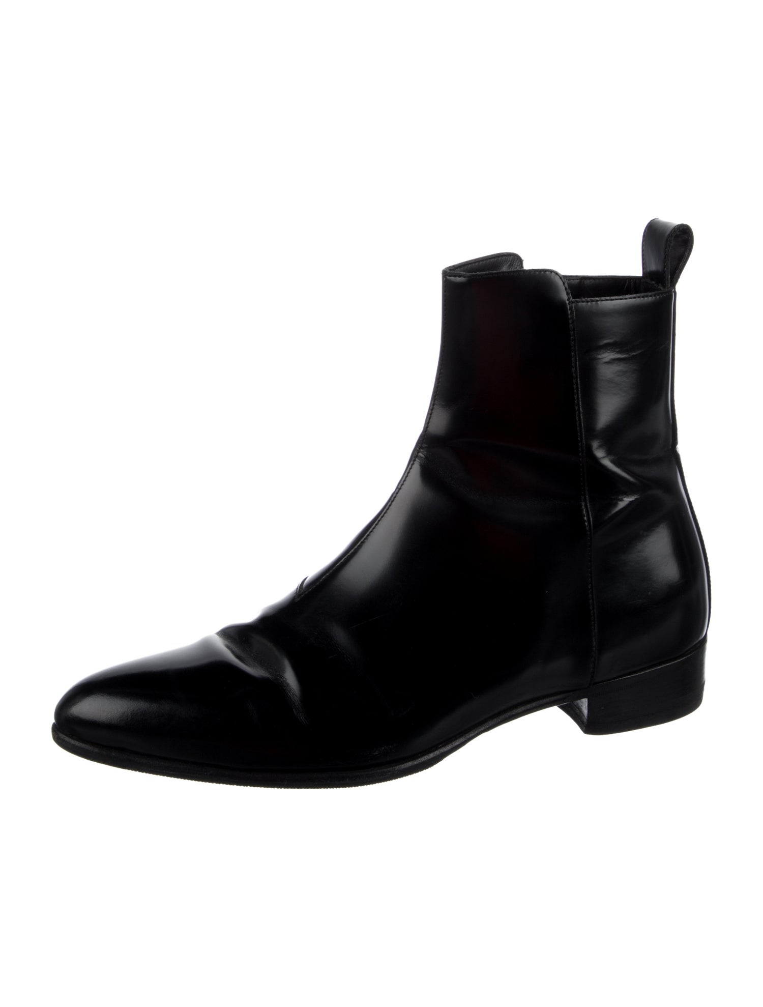 Saint Laurent Patent Leather Boots