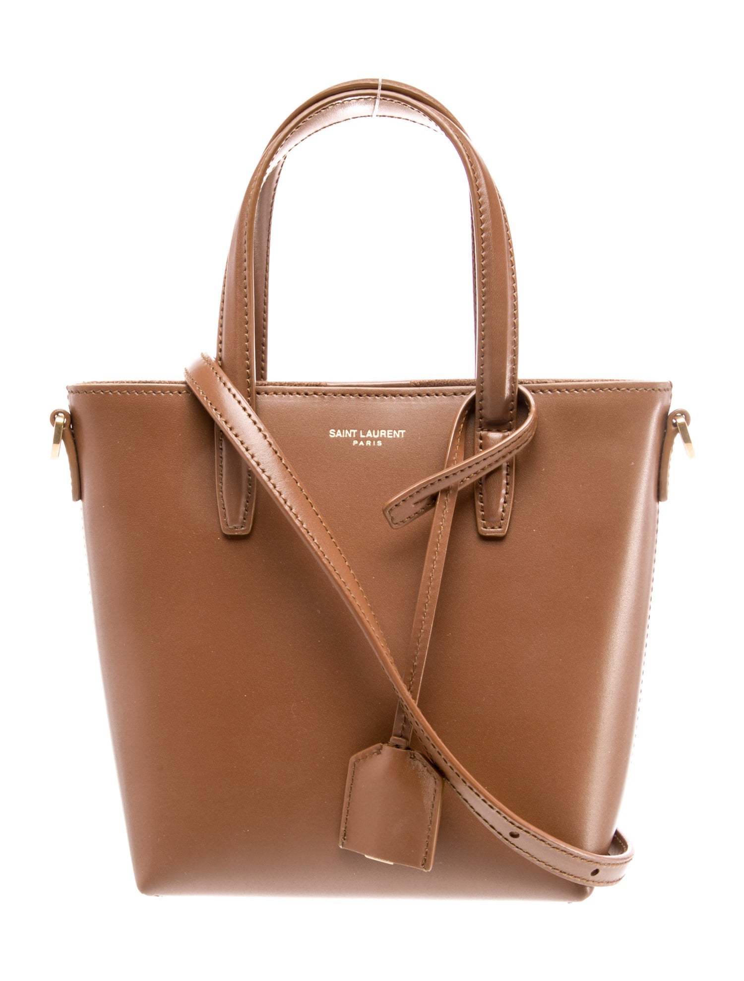 Saint Laurent Leather Toy North/South Shopping Tote Mini 2024