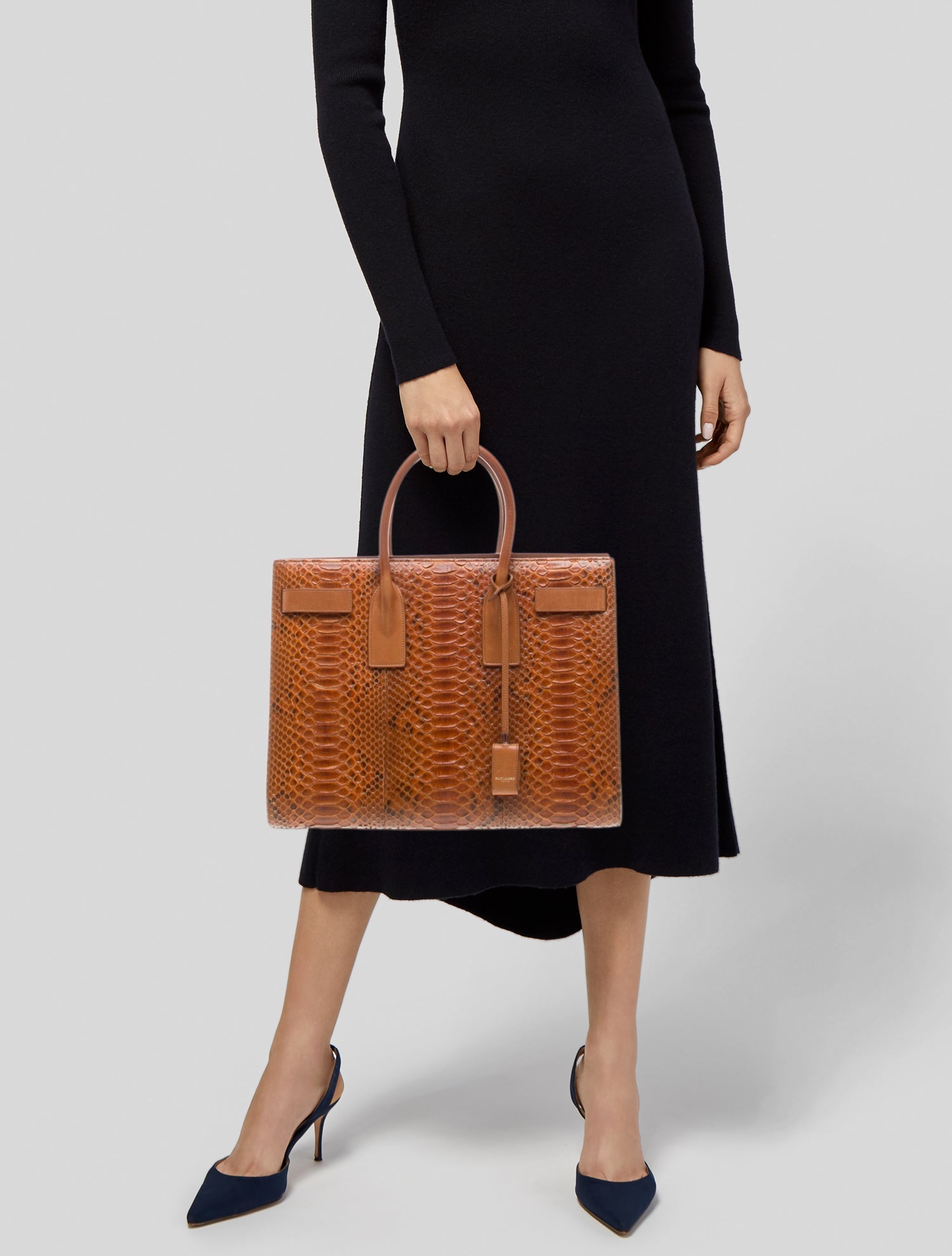 Saint Laurent Python Sac De Jour Large