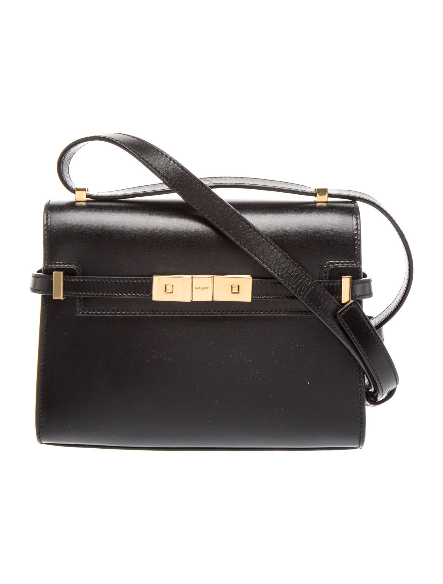 Saint Laurent Leather Manhattan Mini 2023