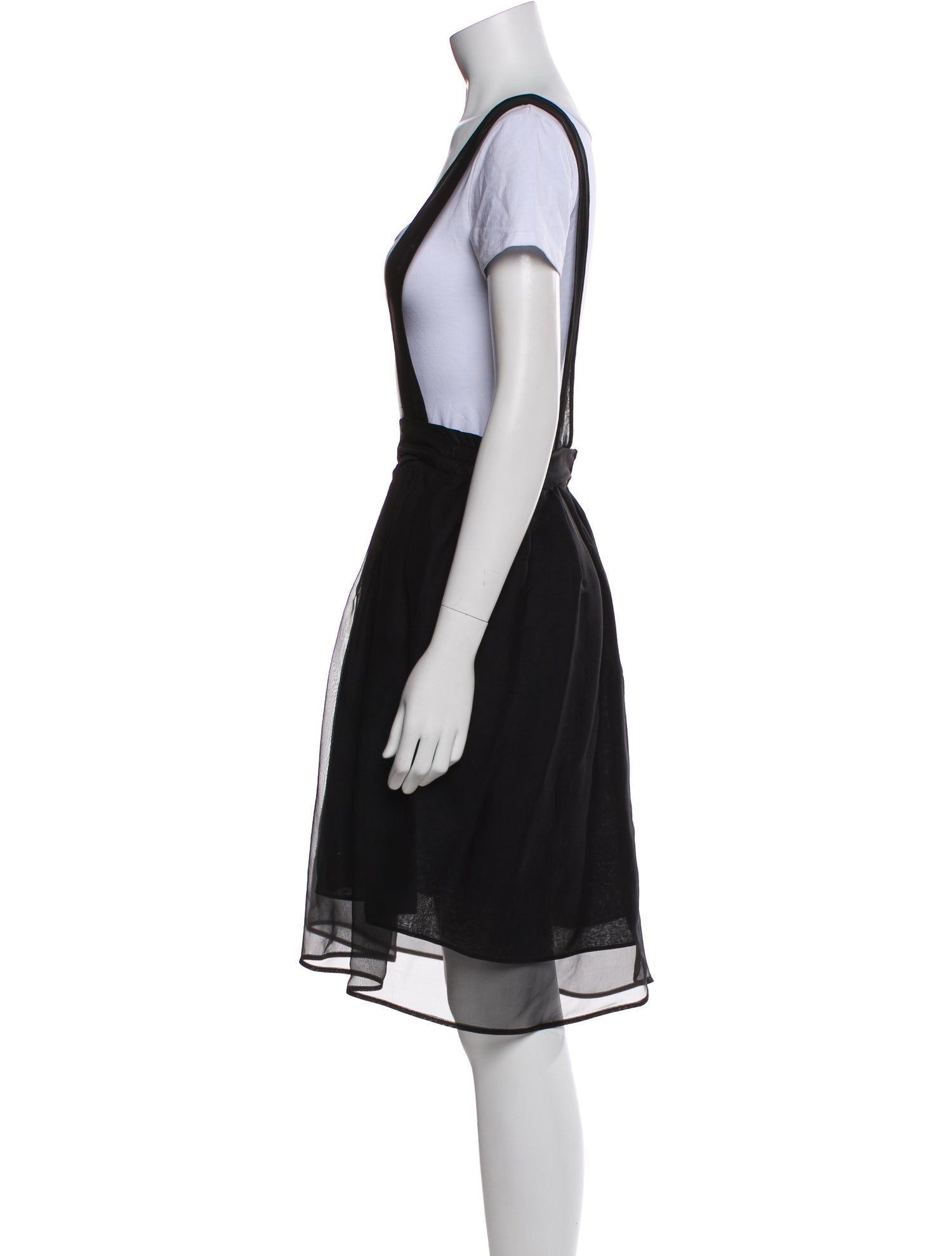 Saint Laurent Silk Midi Length Skirt