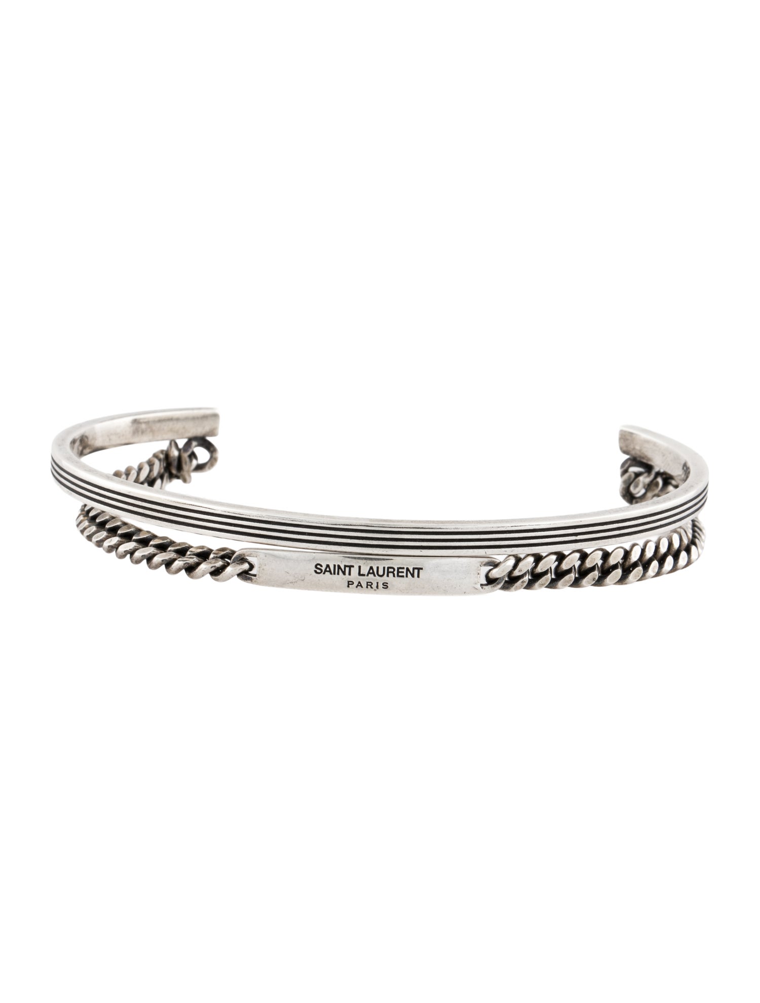 Saint Laurent Chain Link Cuff Bracelet