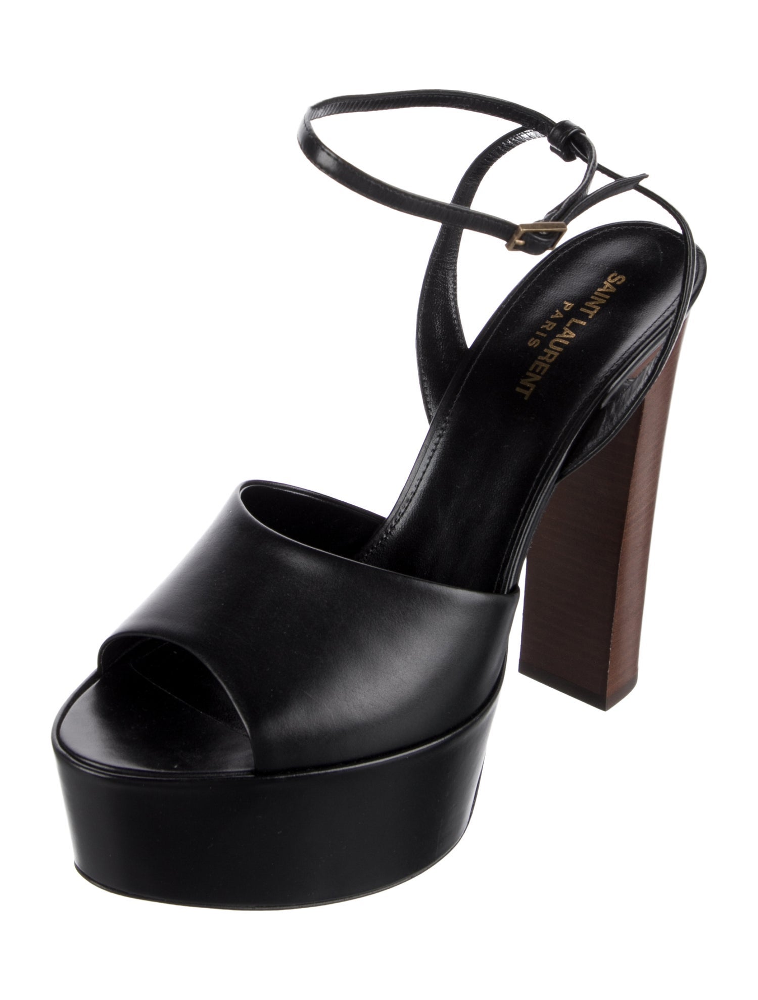 Saint Laurent Leather Slingback Pumps