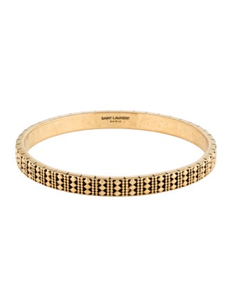 Saint Laurent Texture Bangle Bracelet
