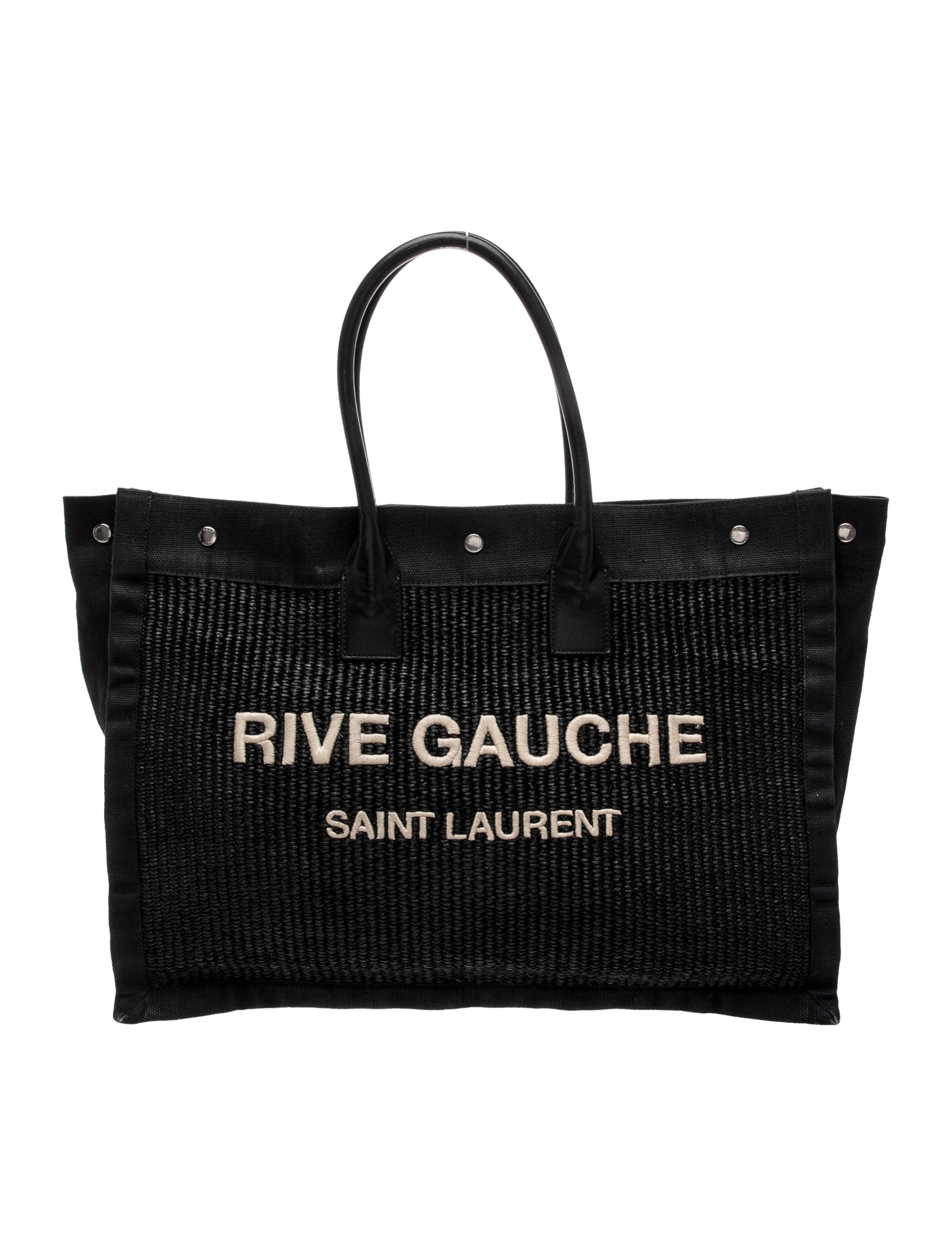 Saint Laurent Raffia Rive Gauche Large