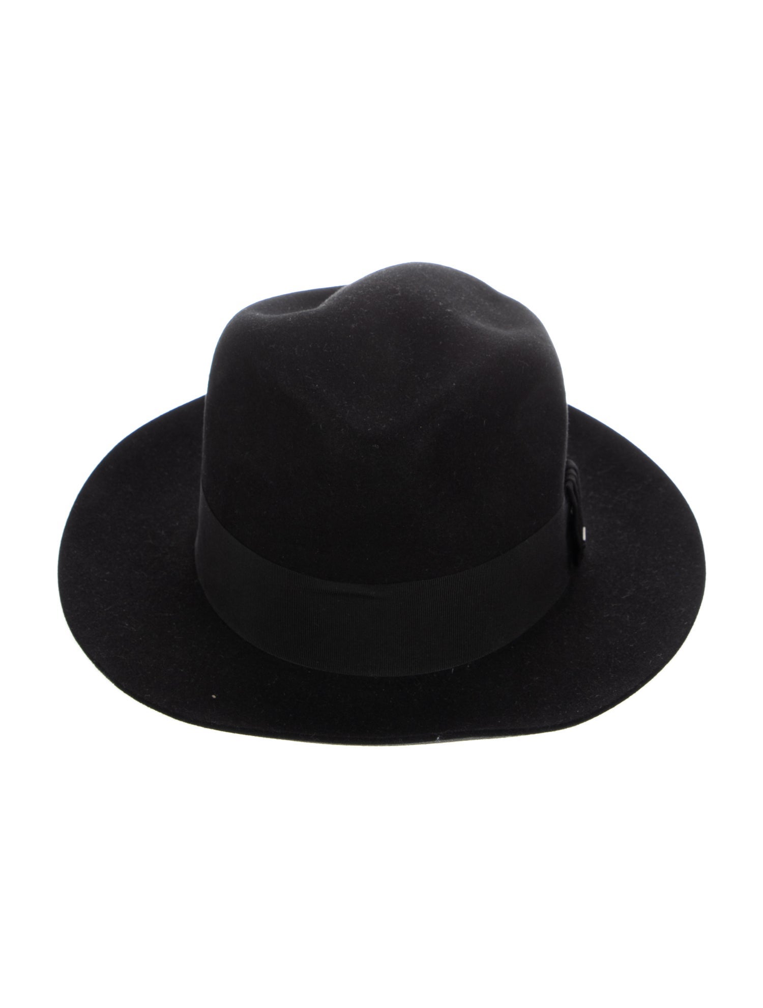 Saint Laurent Rabbit Felt Fedora Hat w/Tags