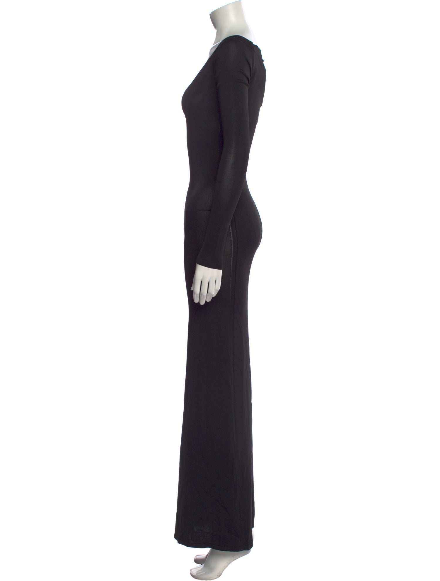 Saint Laurent V-Neck Long Dress