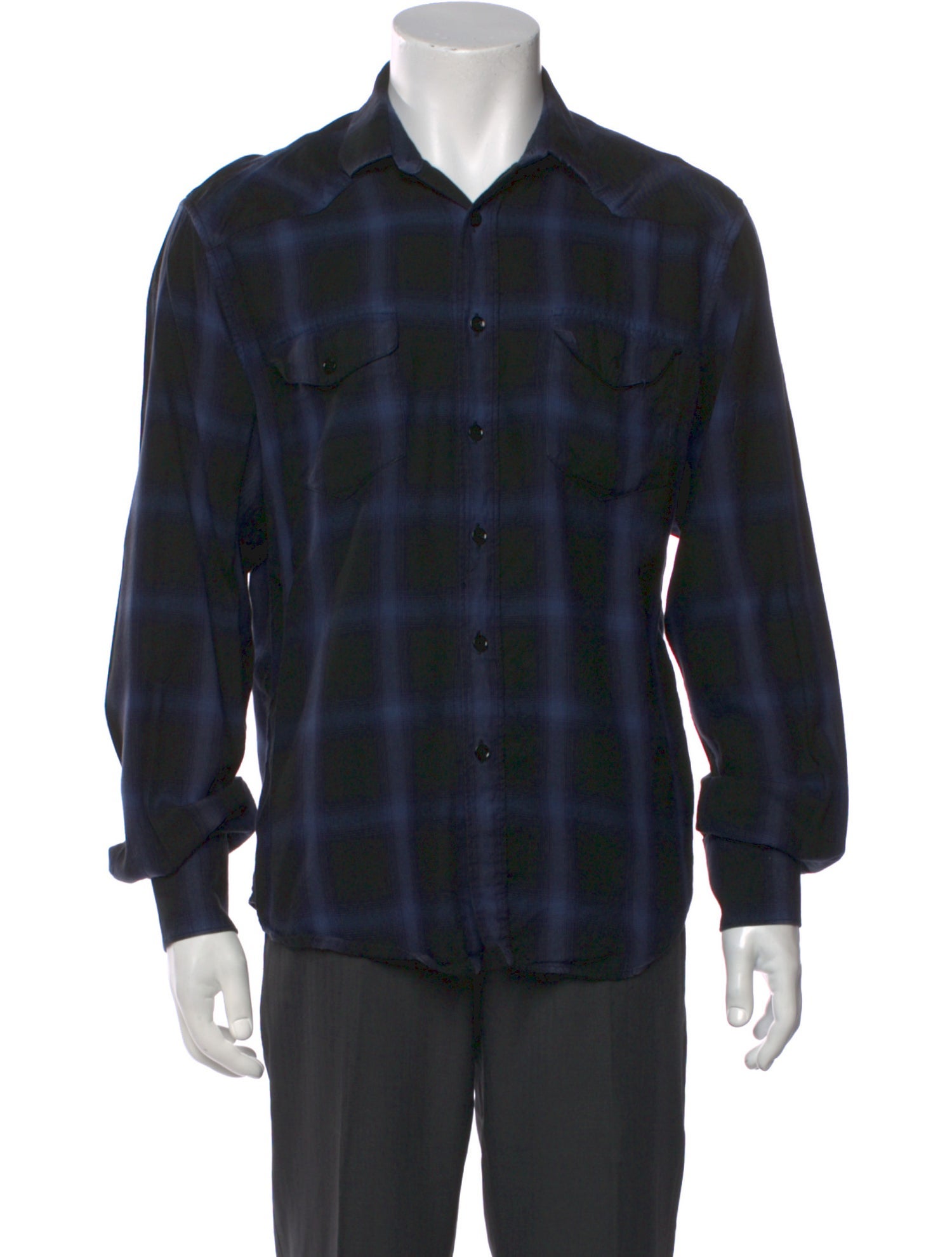 Saint Laurent 2016 Plaid Print Shirt