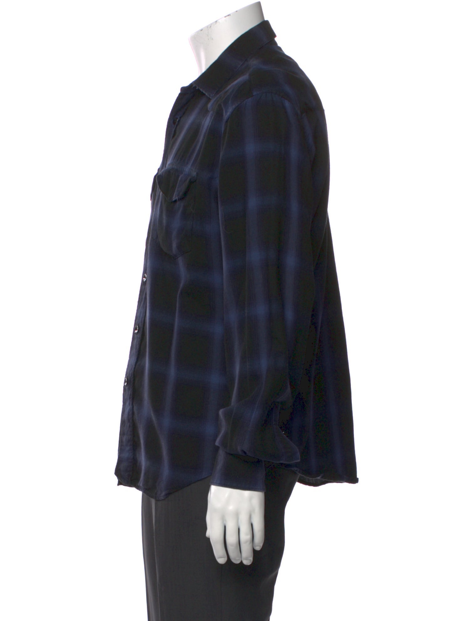 Saint Laurent 2016 Plaid Print Shirt