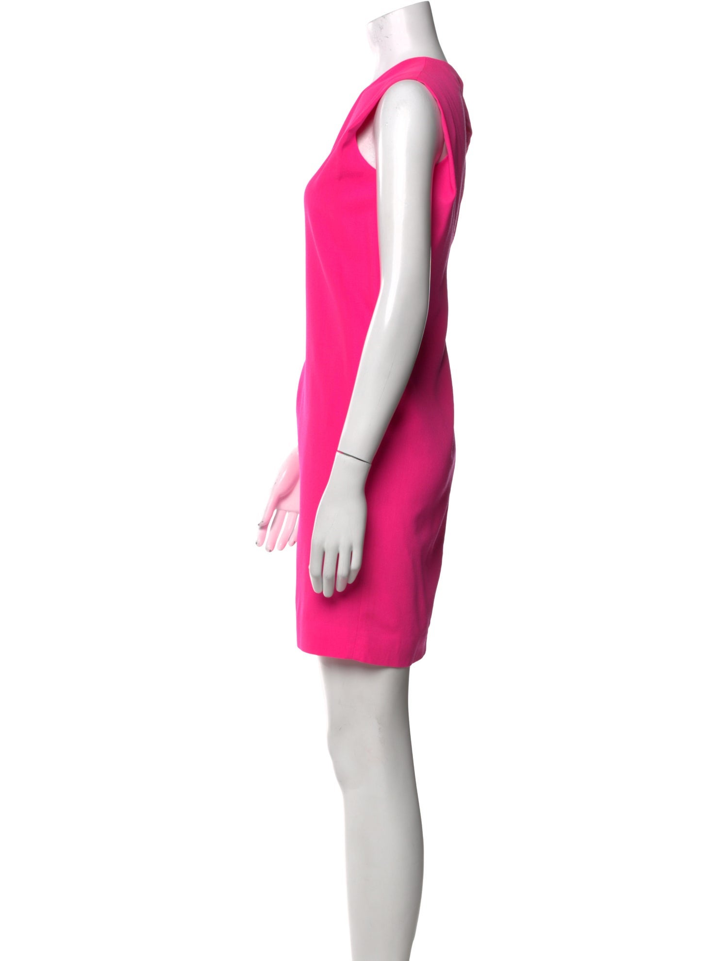 Saint Laurent Crew Neck Mini Dress