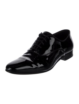 Saint Laurent Patent Leather Grosgrain Trim Oxfords