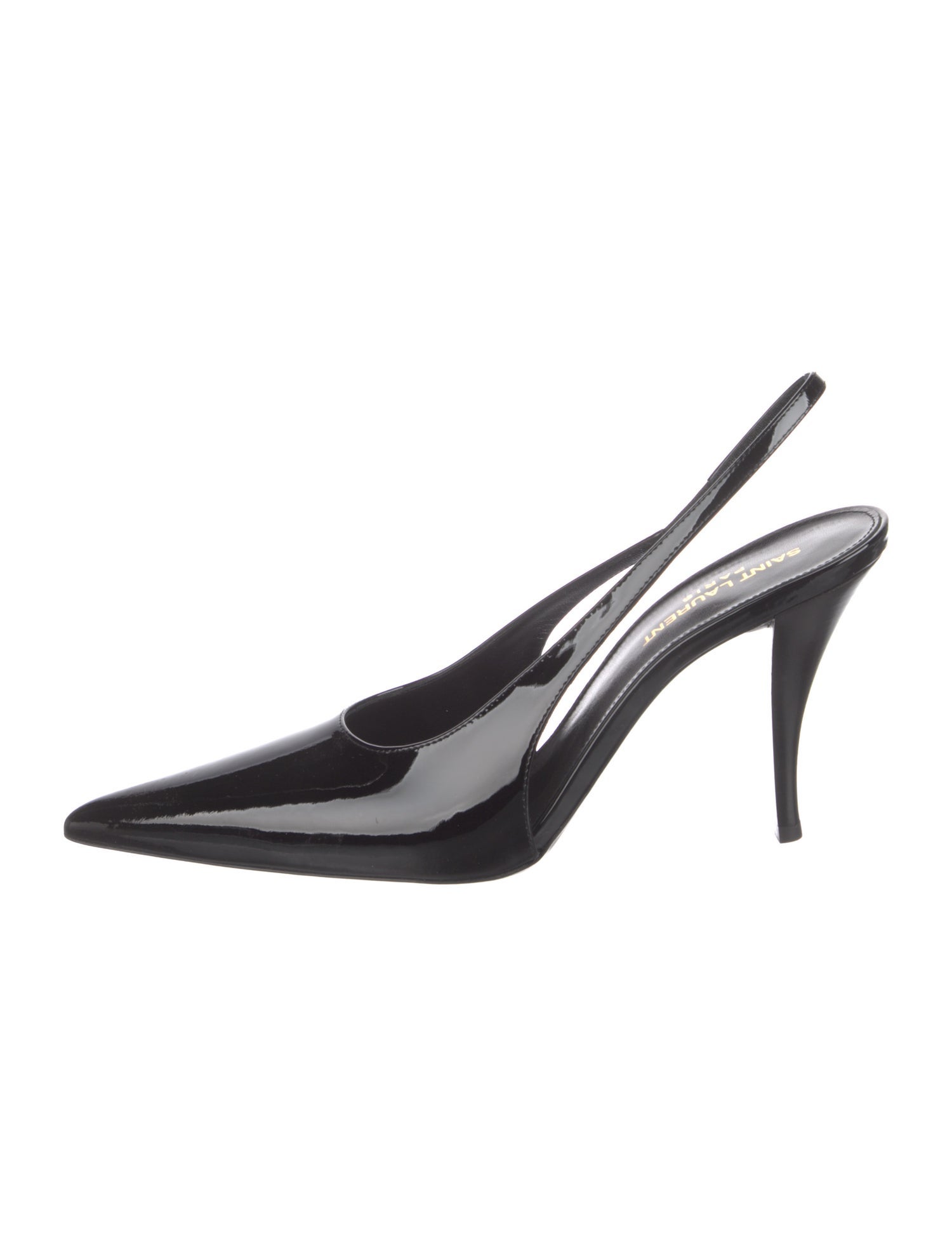 Saint Laurent Patent Leather Slingback Pumps
