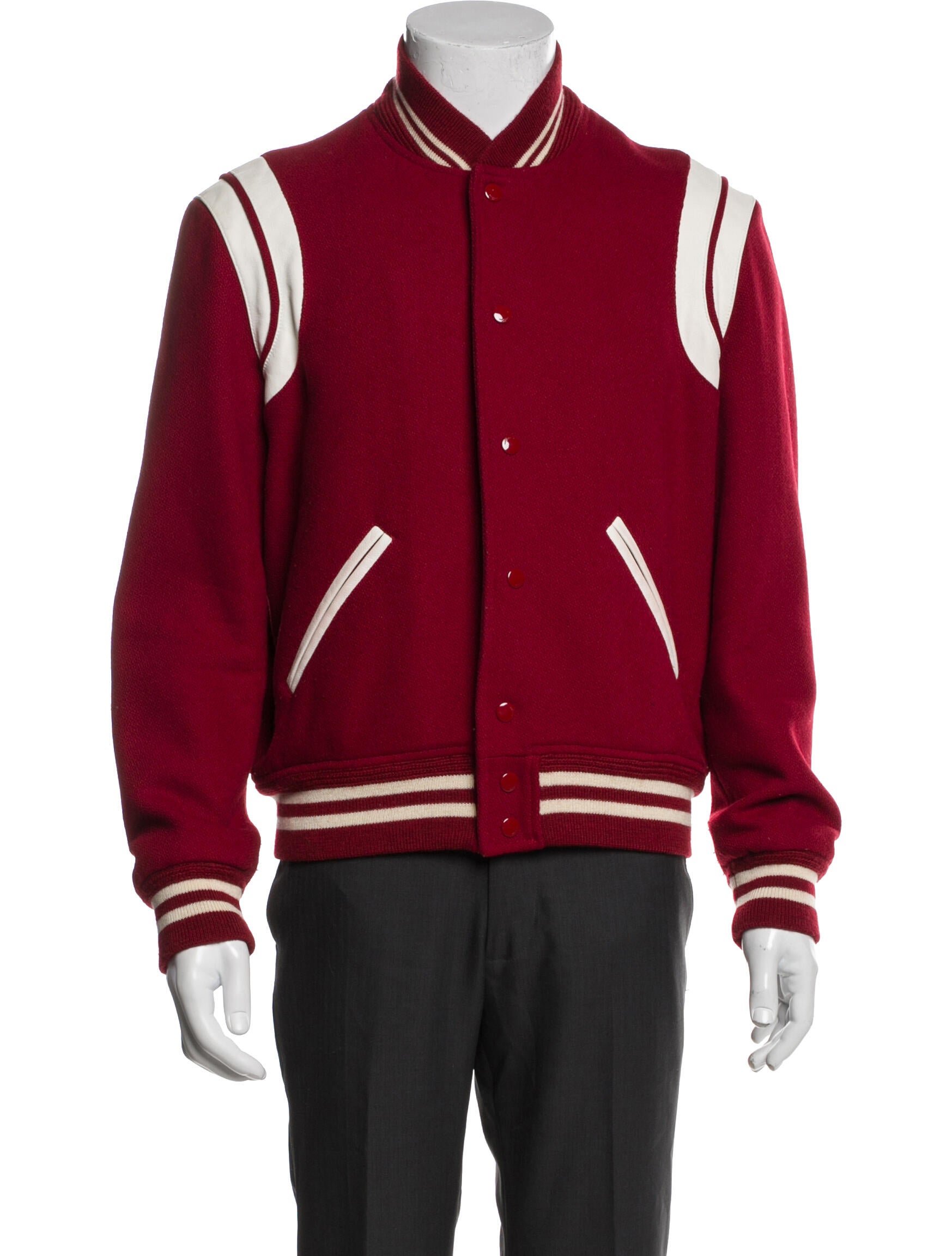 Saint Laurent 2018 Virgin Wool Varsity Jacket