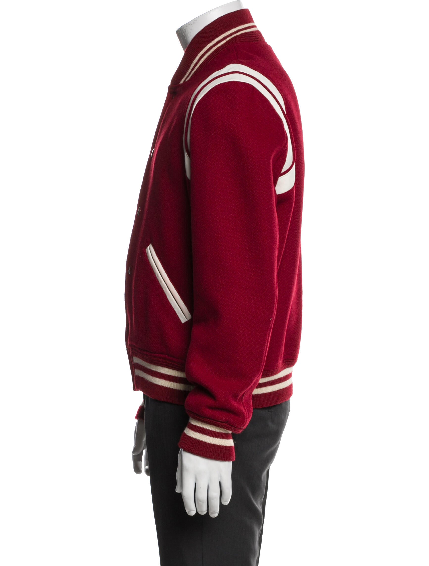Saint Laurent 2018 Virgin Wool Varsity Jacket