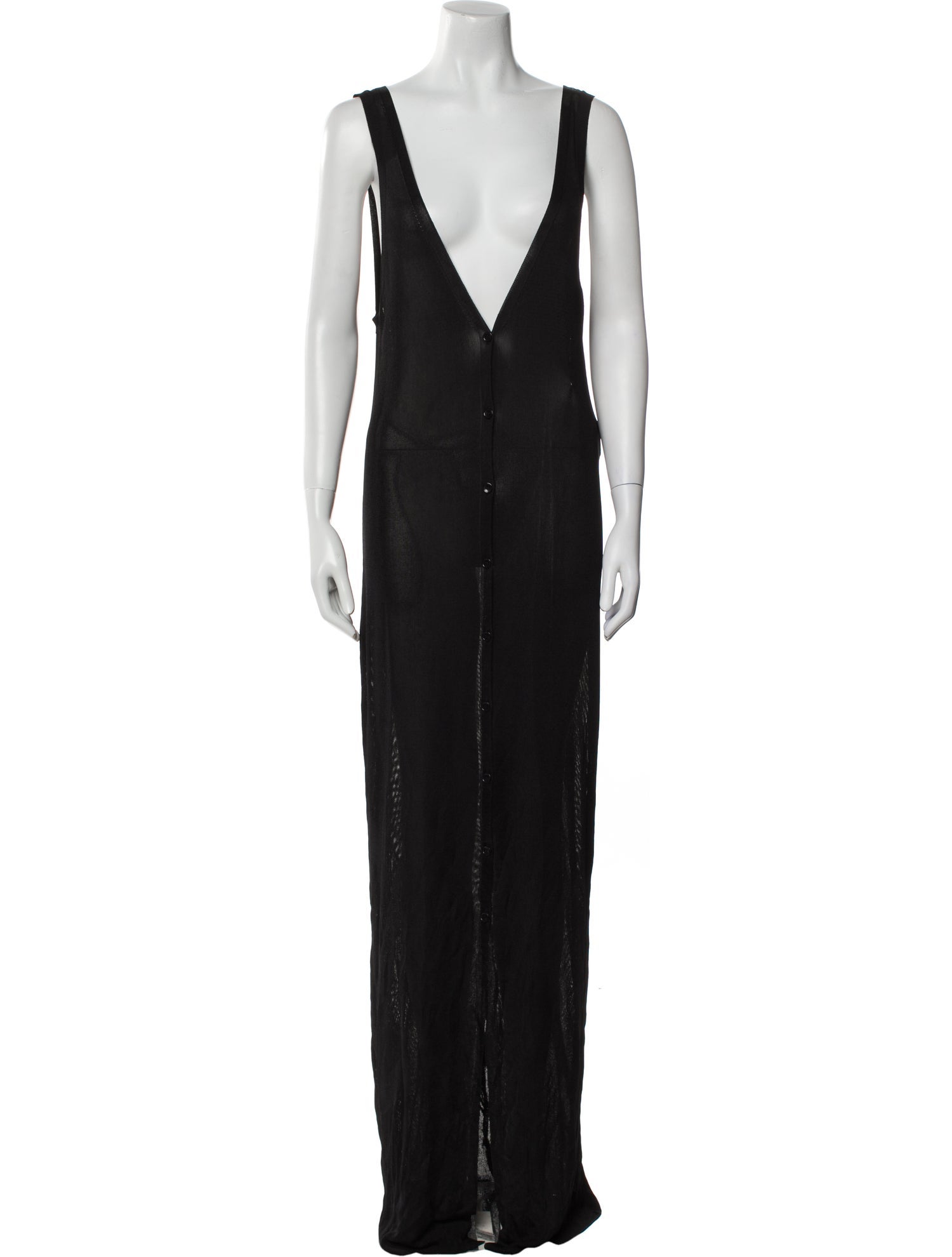 Saint Laurent V-Neck Long Dress w/ Tags