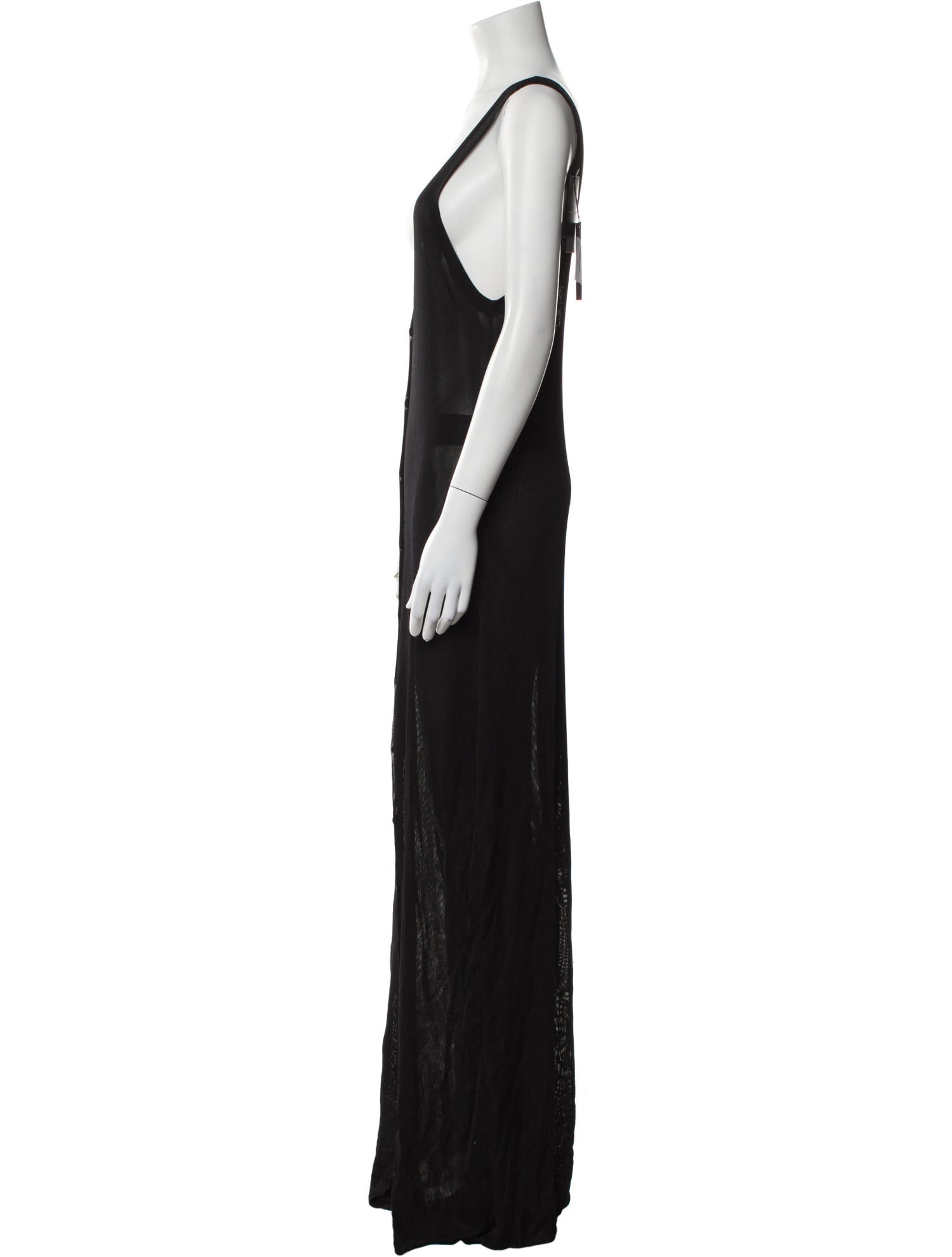Saint Laurent V-Neck Long Dress w/ Tags