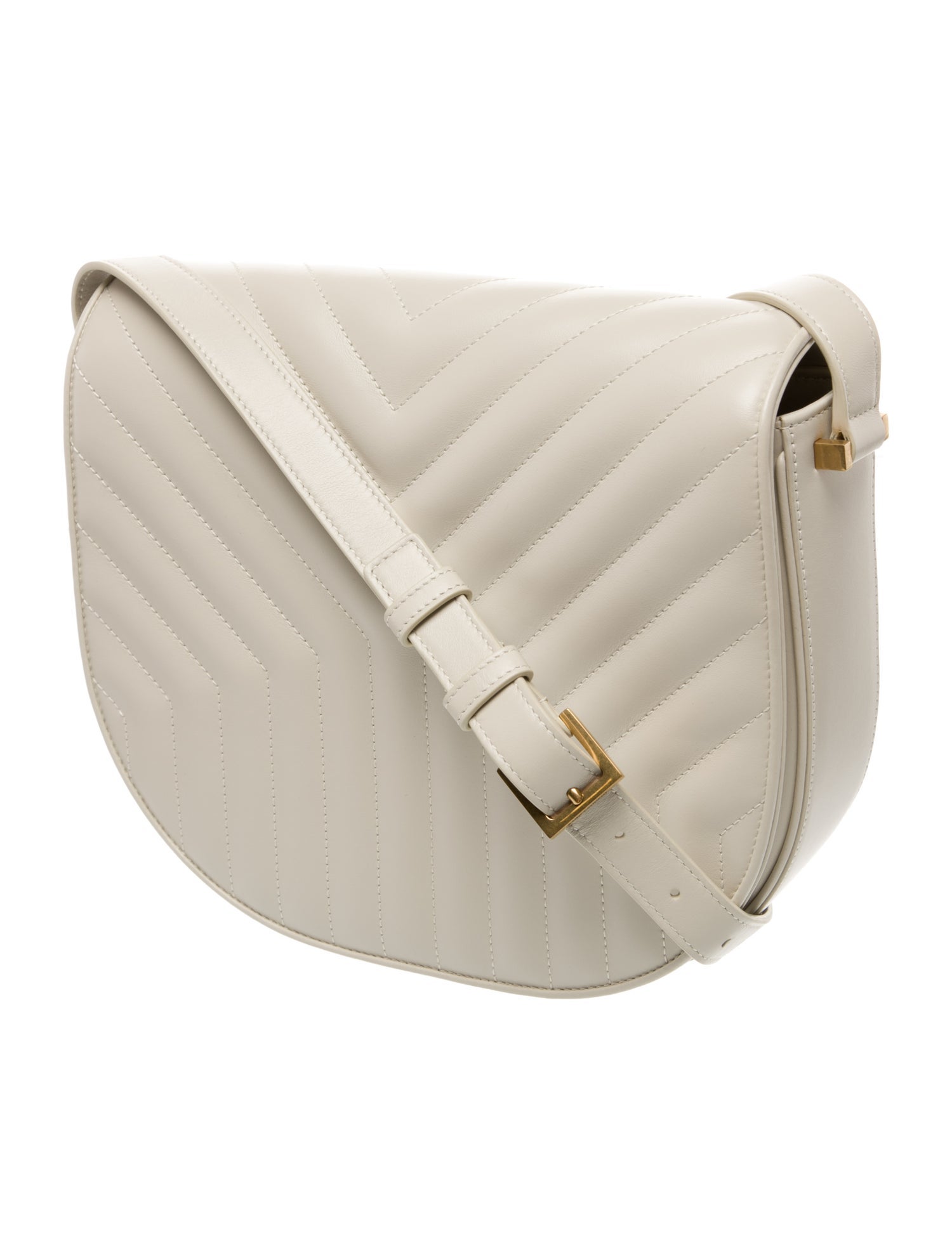 Saint Laurent Chevron Joan Satchel w/ Tags