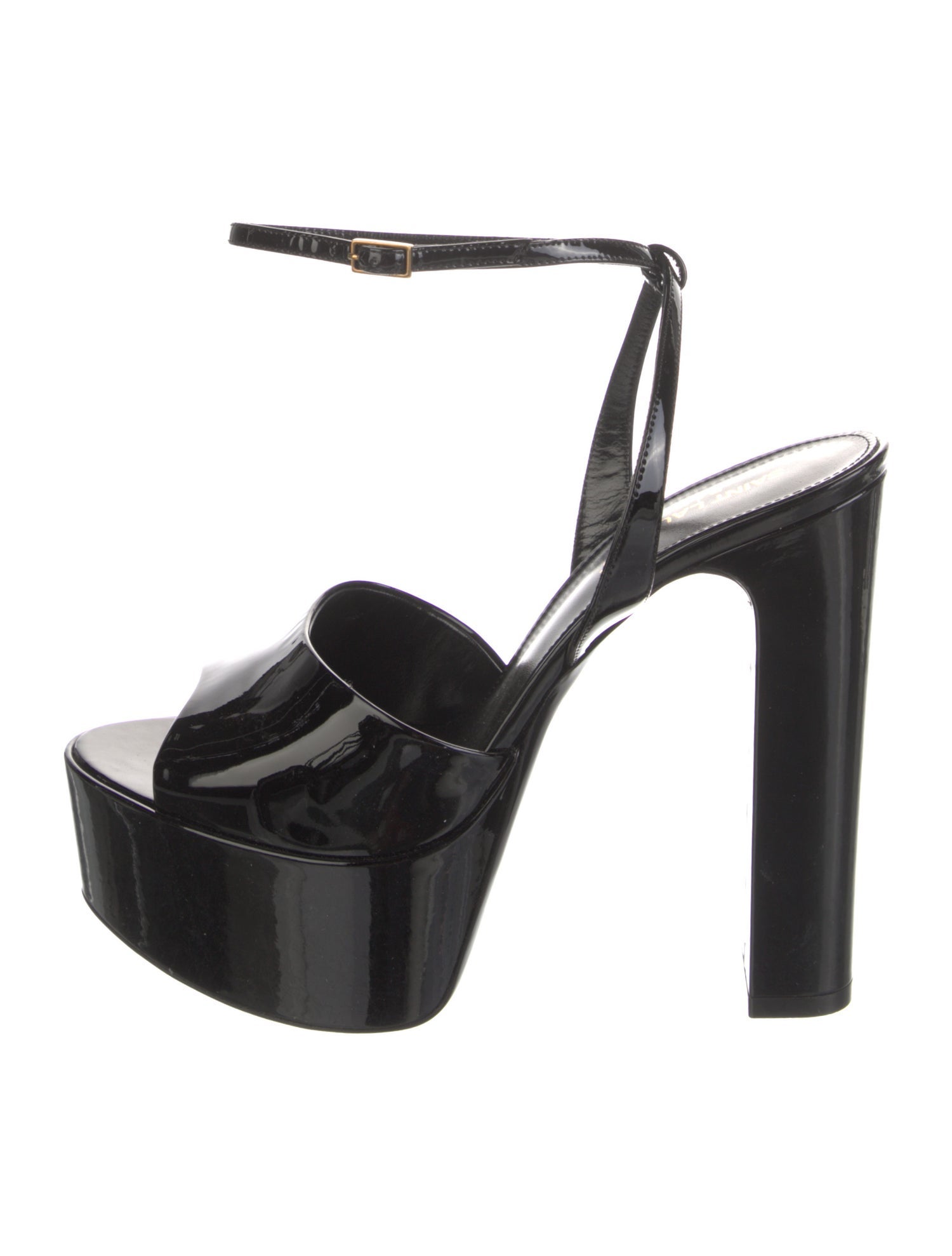 Saint Laurent Patent Leather Sandals