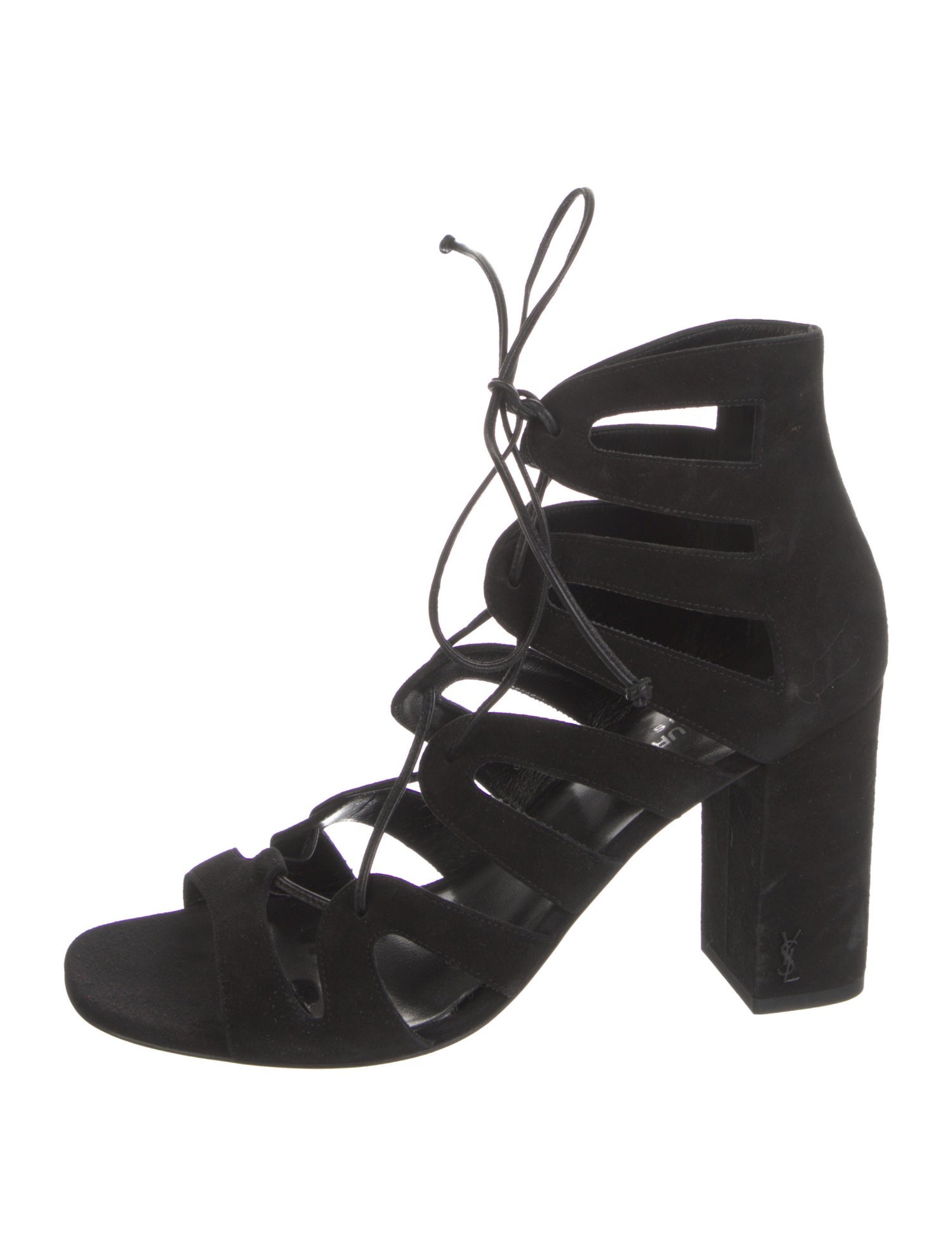 Saint Laurent Suede Gladiator Sandals