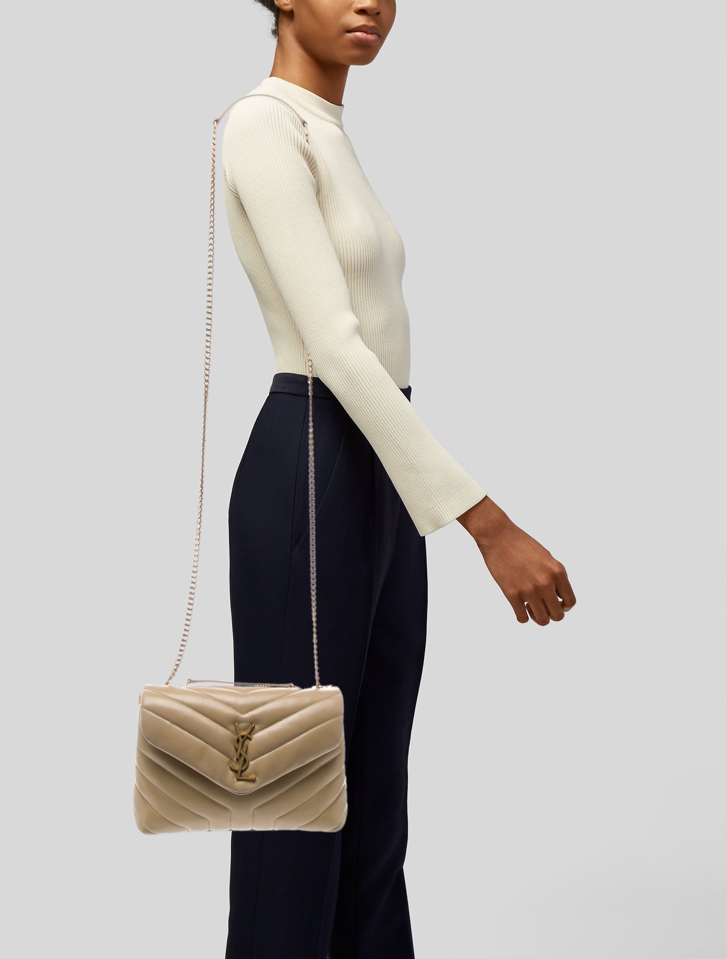 Saint Laurent Quilted LouLou Small