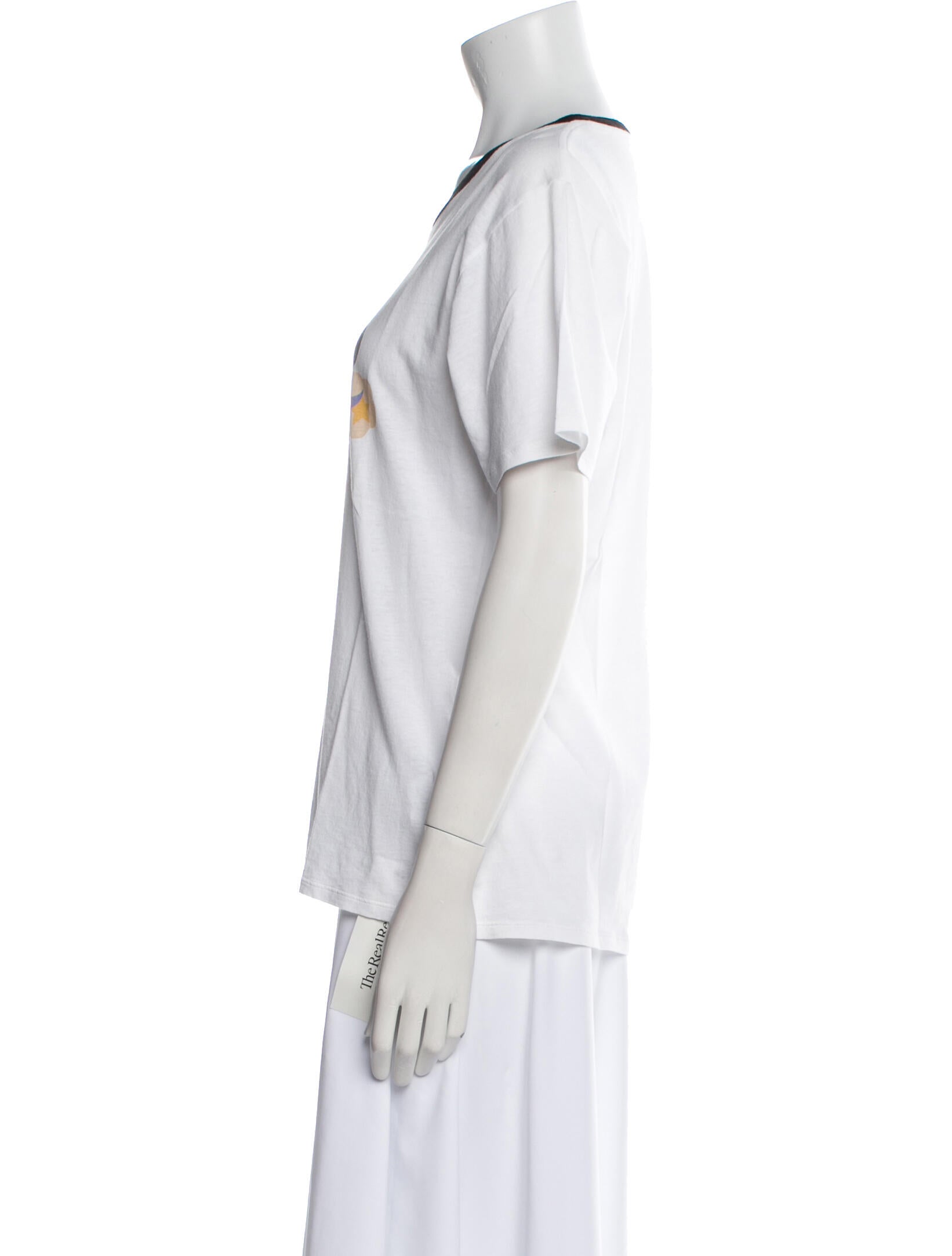 Saint Laurent Graphic Print Crew Neck T-Shirt