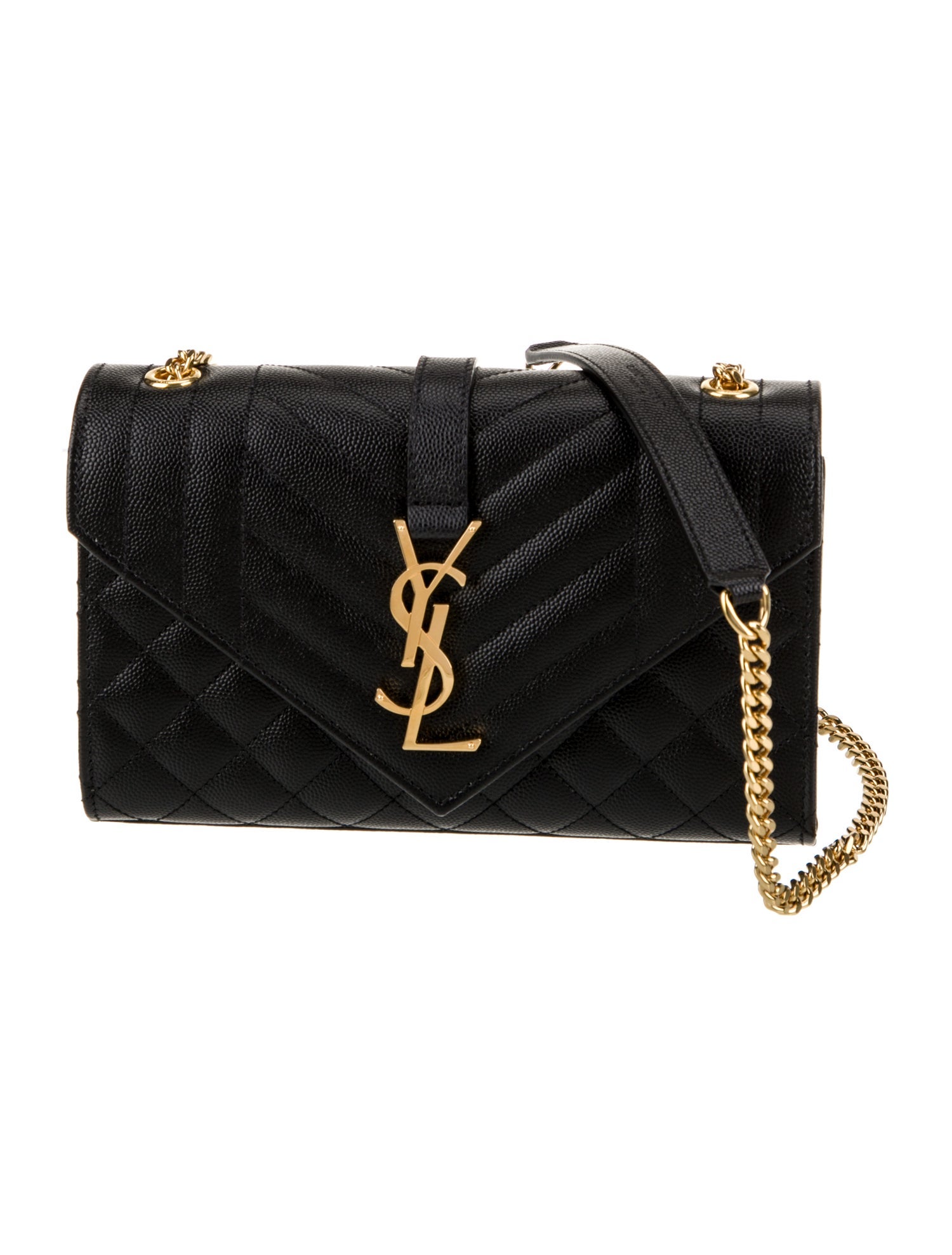 Saint Laurent Leather Envelope Small 2023
