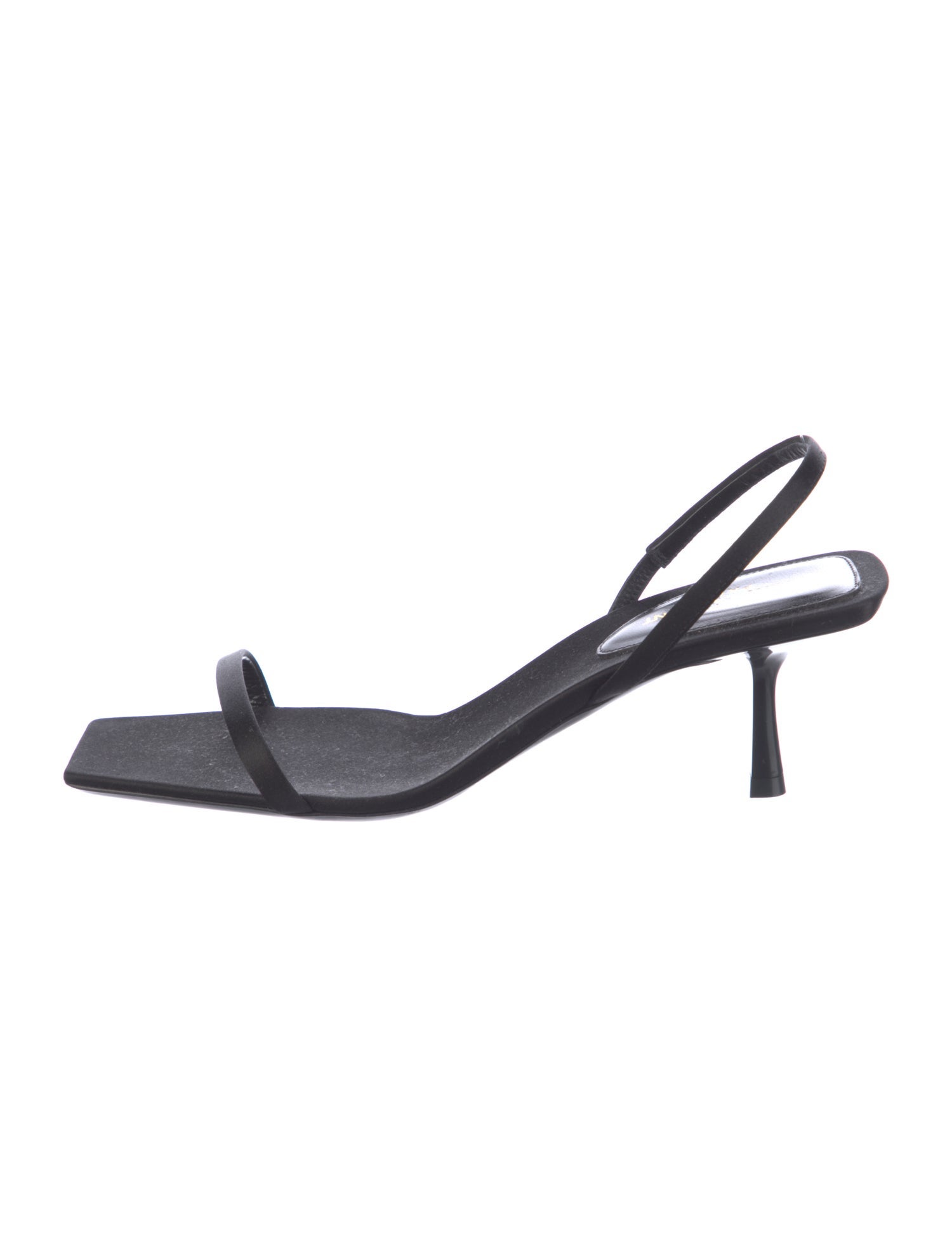 Saint Laurent Satin Slingback Sandals