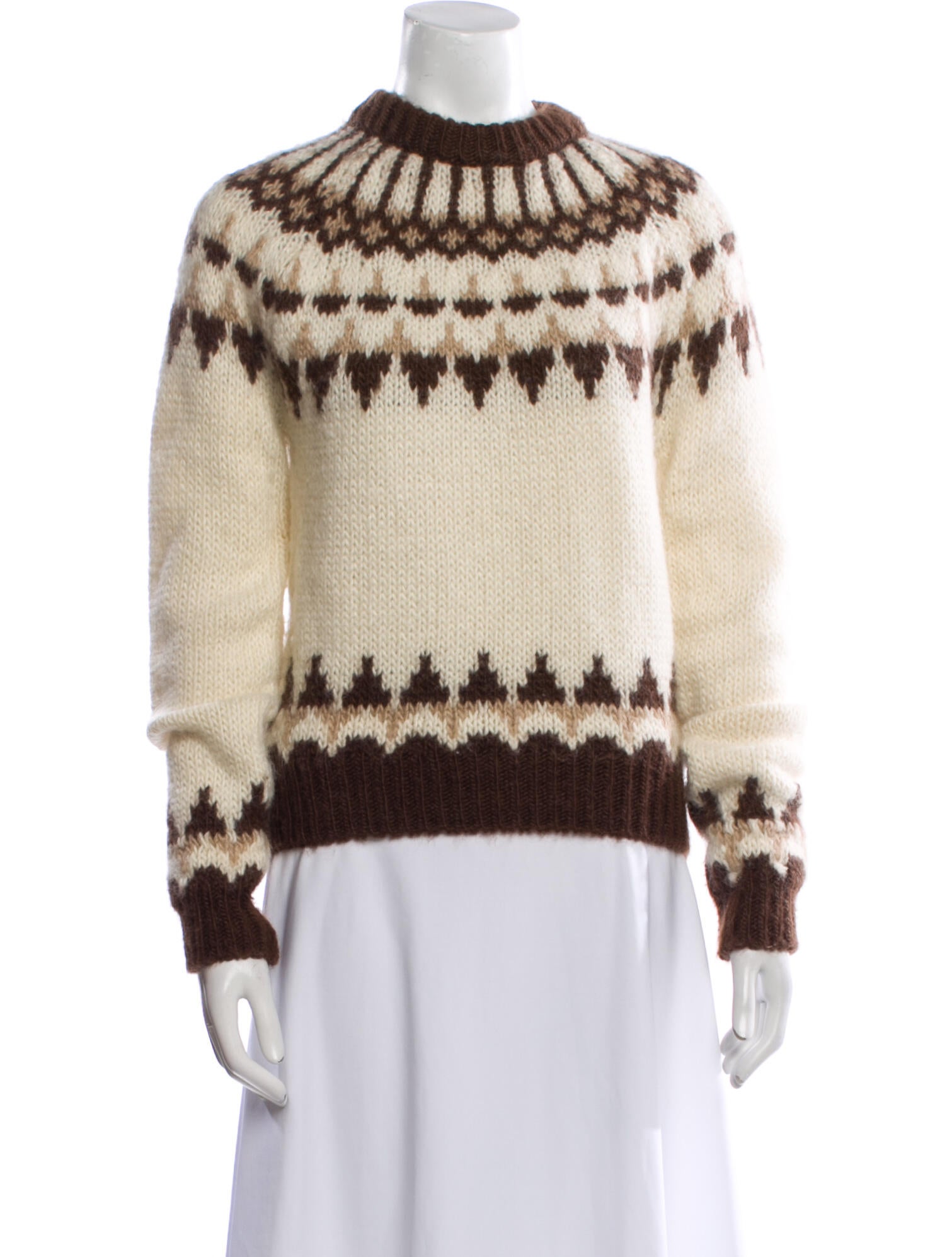 Saint Laurent Wool Printed Sweater