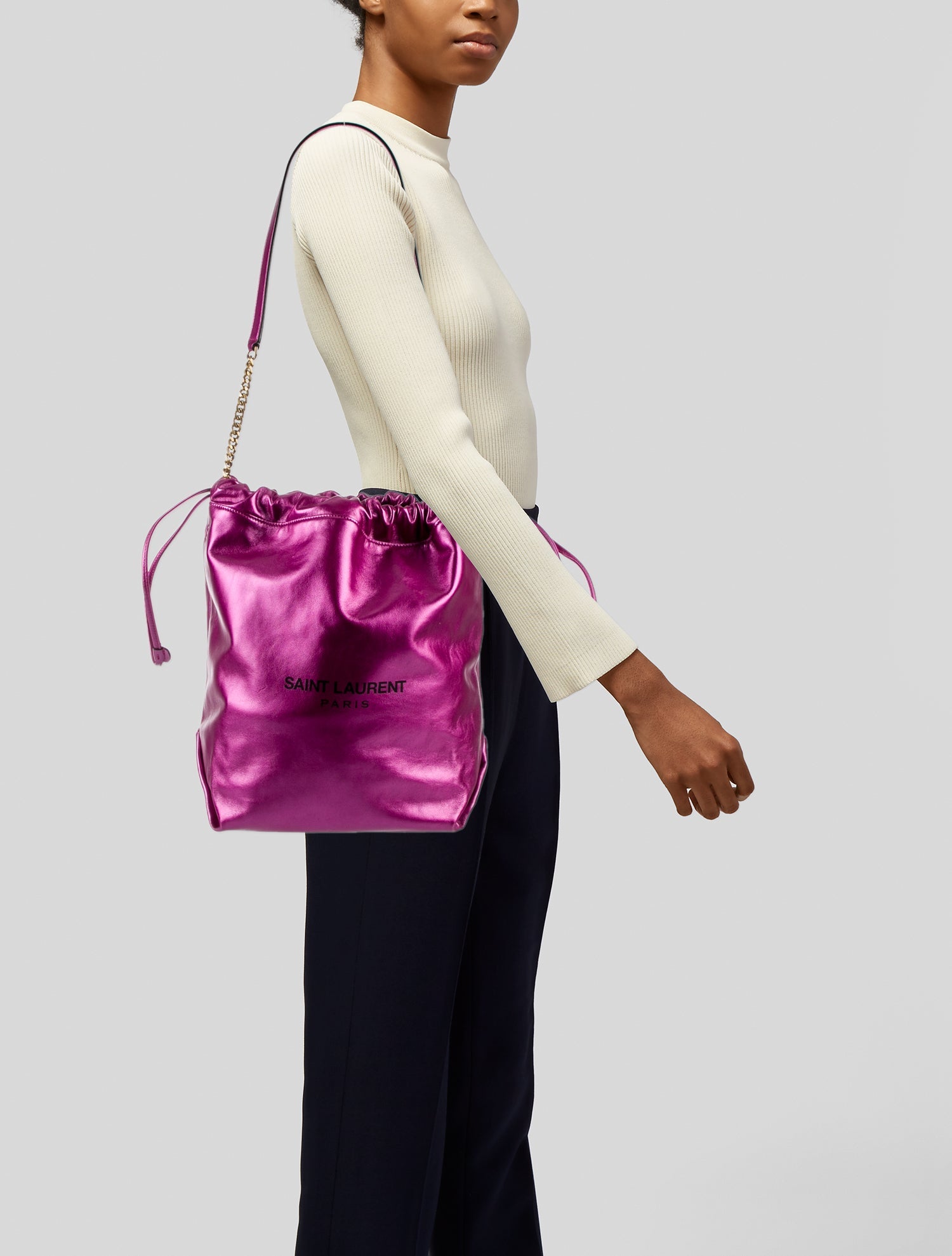 Saint Laurent Leather Teddy