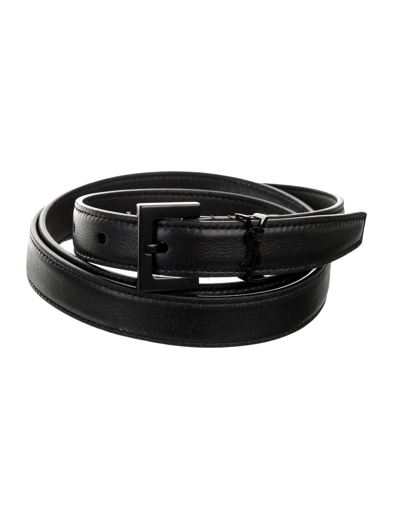 Saint Laurent Cassandre Skinny Belt