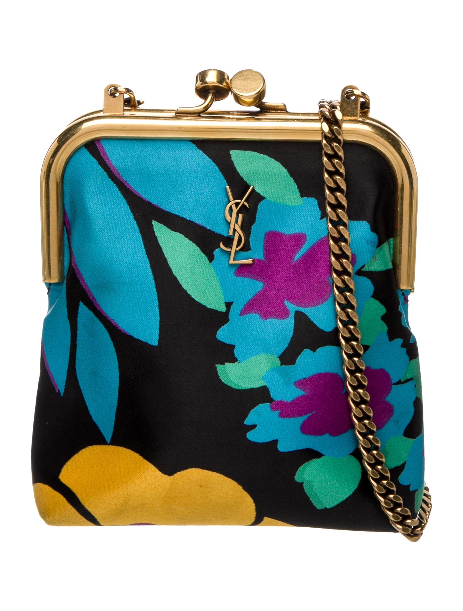 Saint Laurent Satin Evening Bag