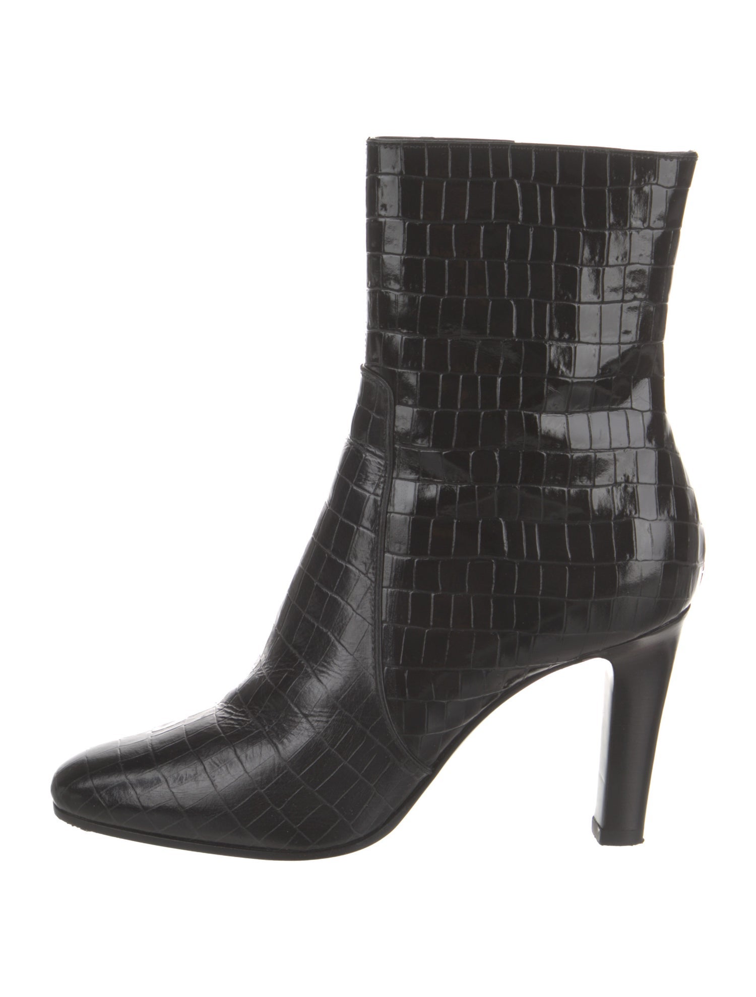 Saint Laurent Embossed Leather Boots