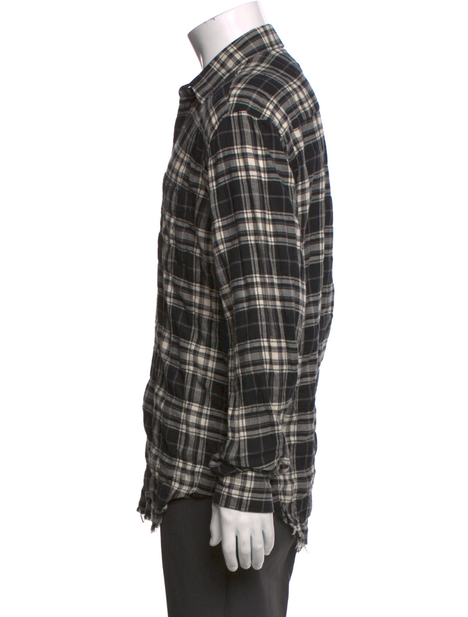 Saint Laurent 2016 Plaid Print Shirt