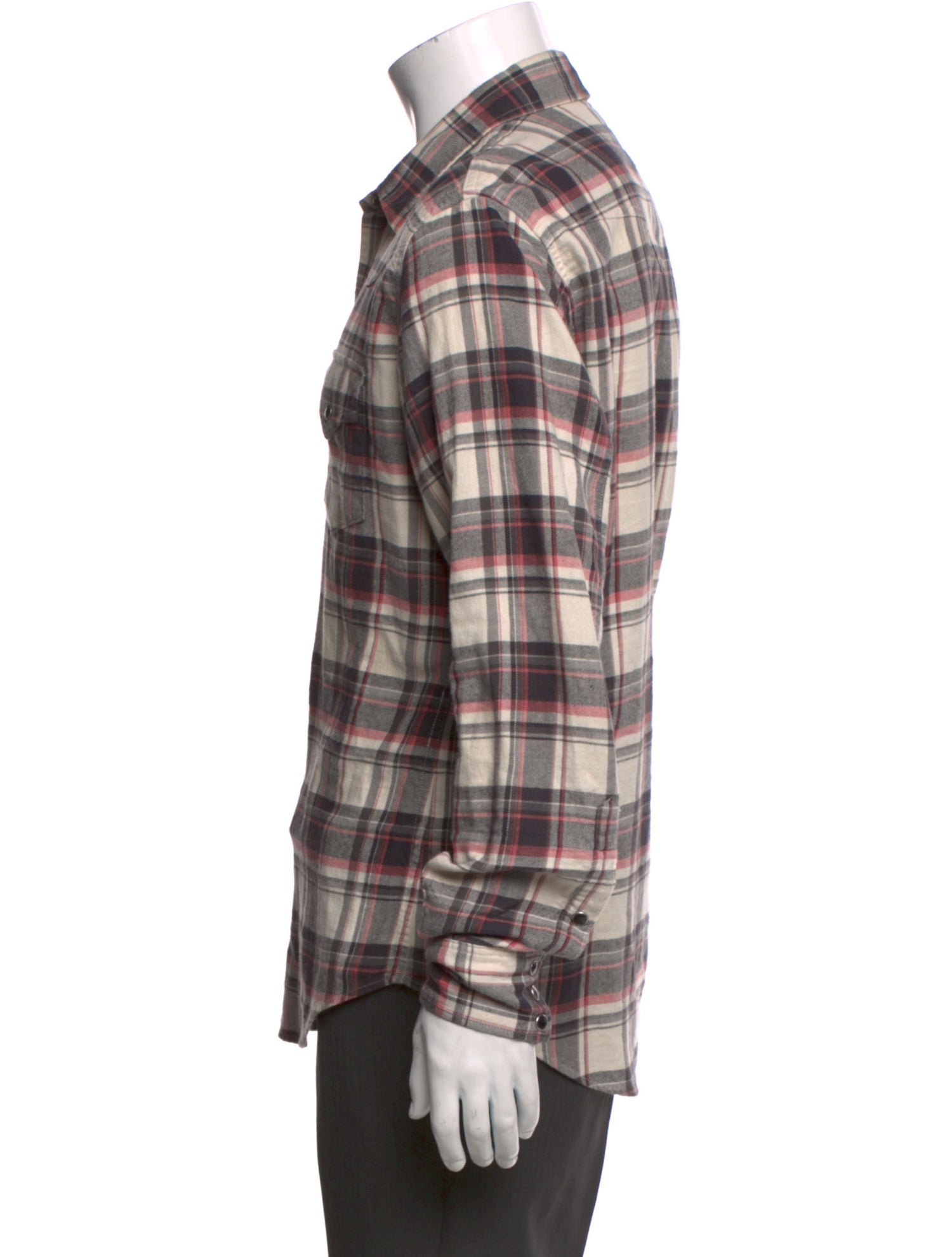 Saint Laurent 2017 Plaid Print Shirt