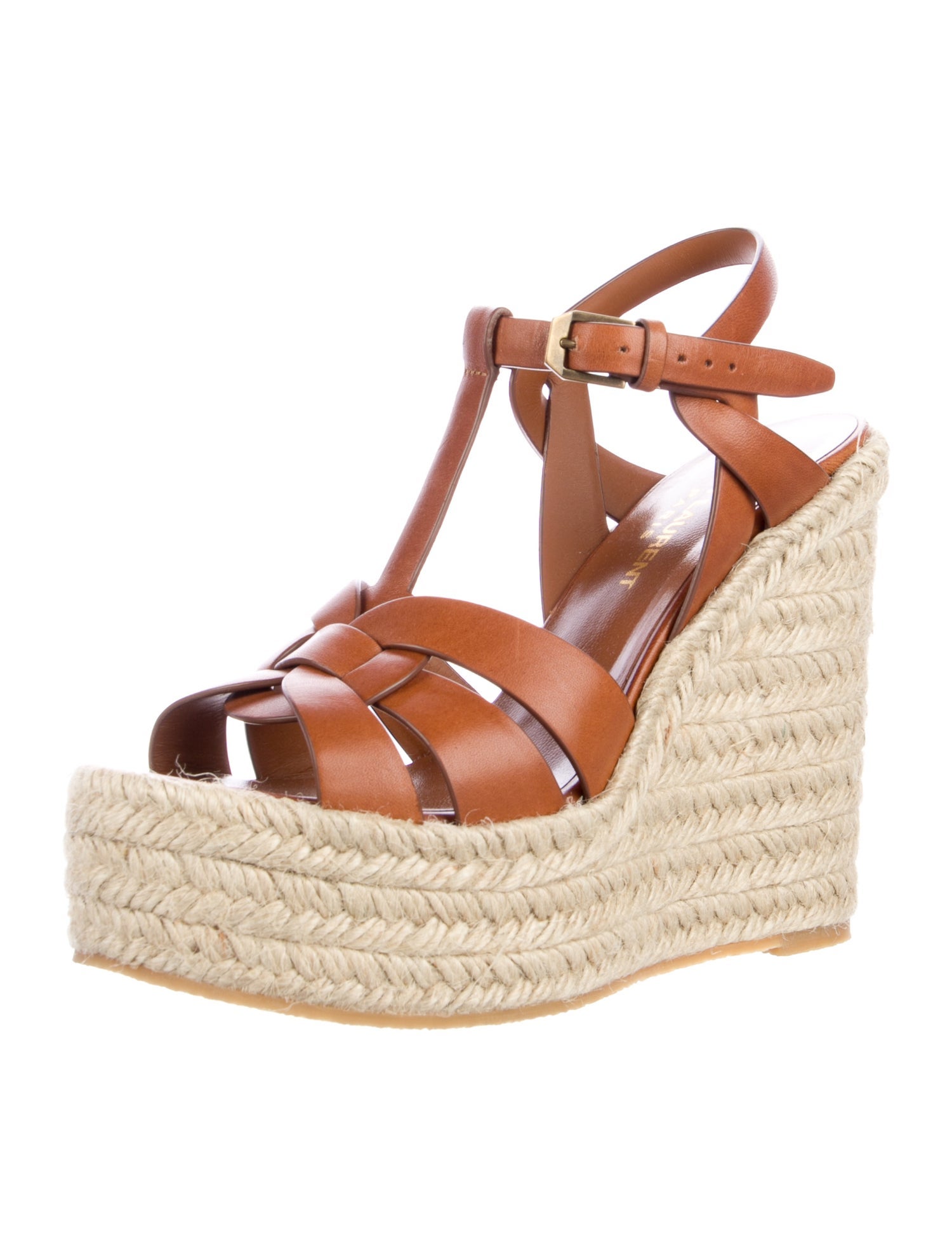 Saint Laurent Leather Espadrilles