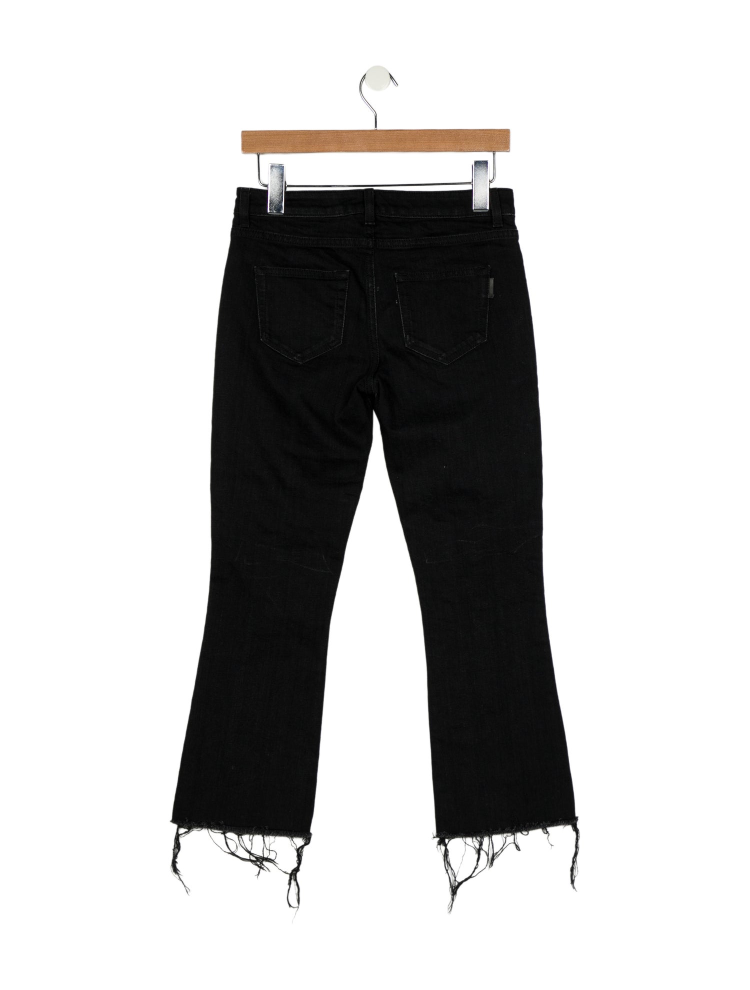 Saint Laurent Mid-Rise Straight Leg Jeans