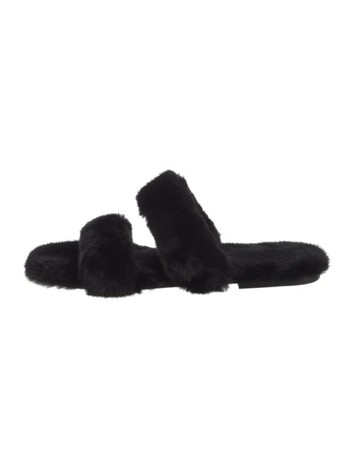 Saint Laurent Fur Slides