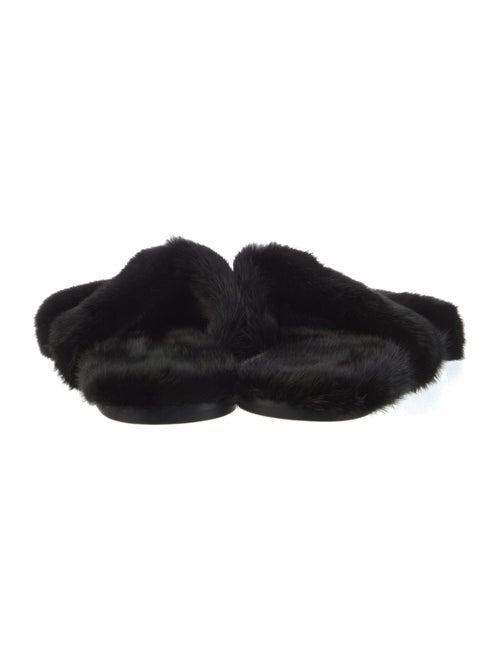 Saint Laurent Fur Slides
