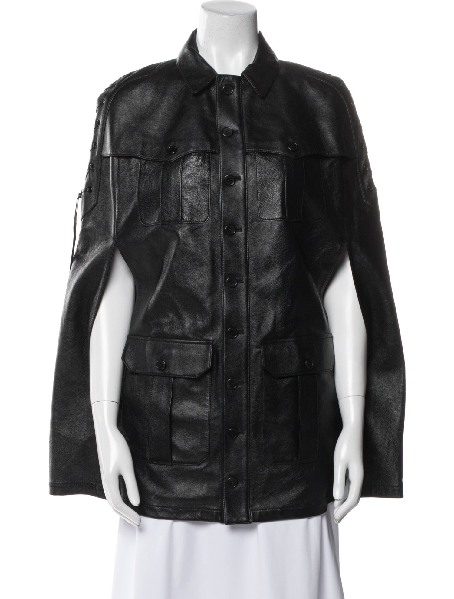 Saint Laurent Lambskin Printed Jacket w/ Tags