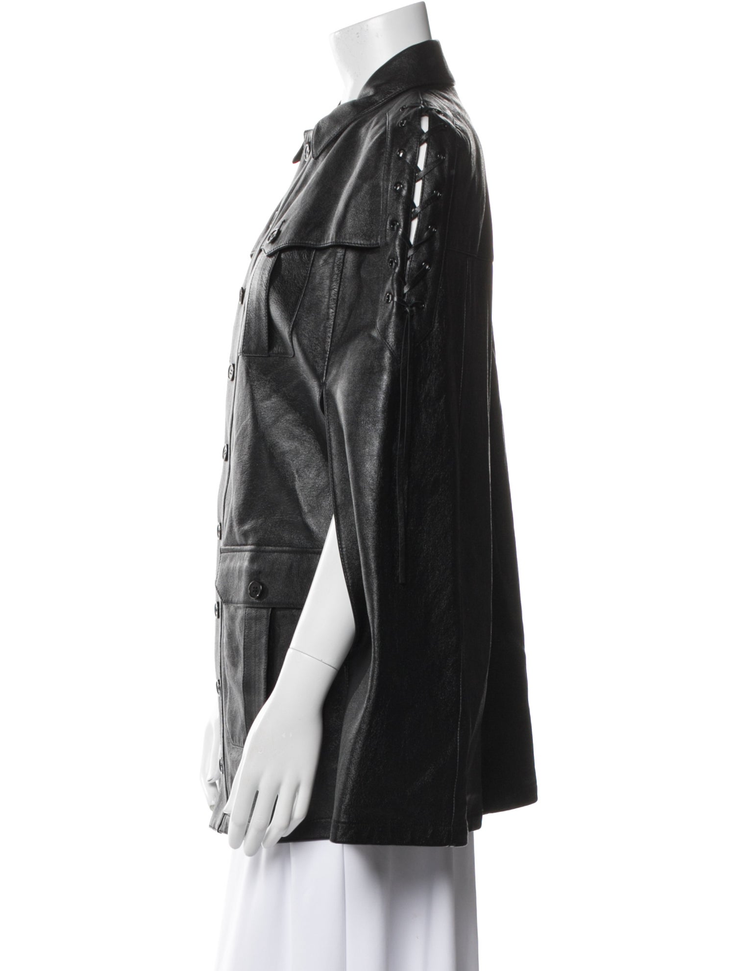 Saint Laurent Lambskin Printed Jacket w/ Tags