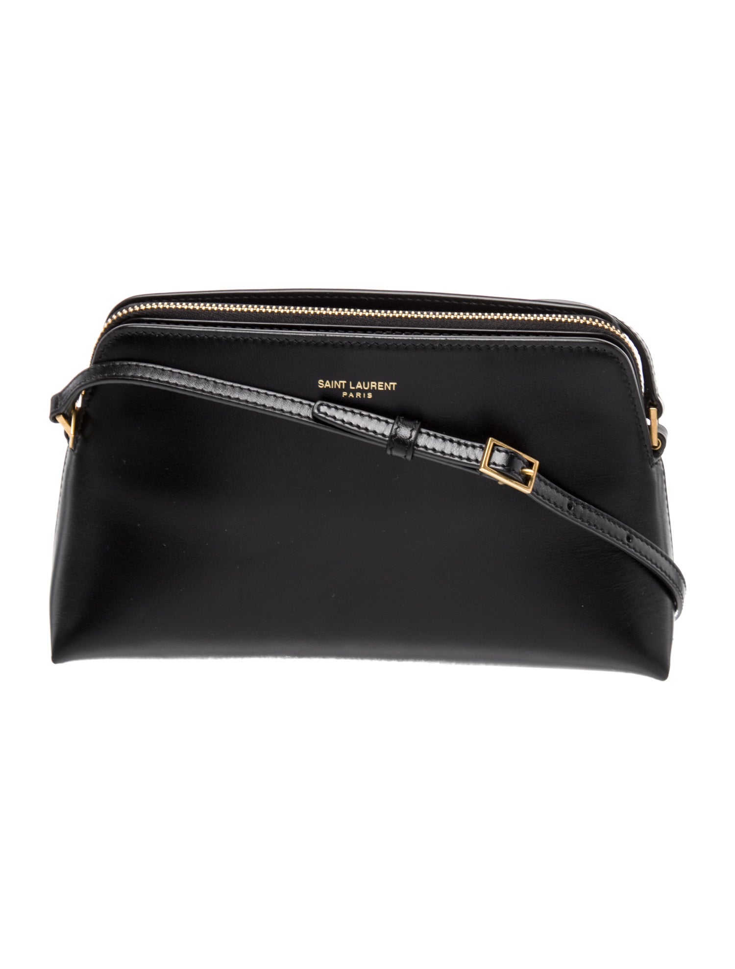 Saint Laurent Leather Pouch on Strap Mini